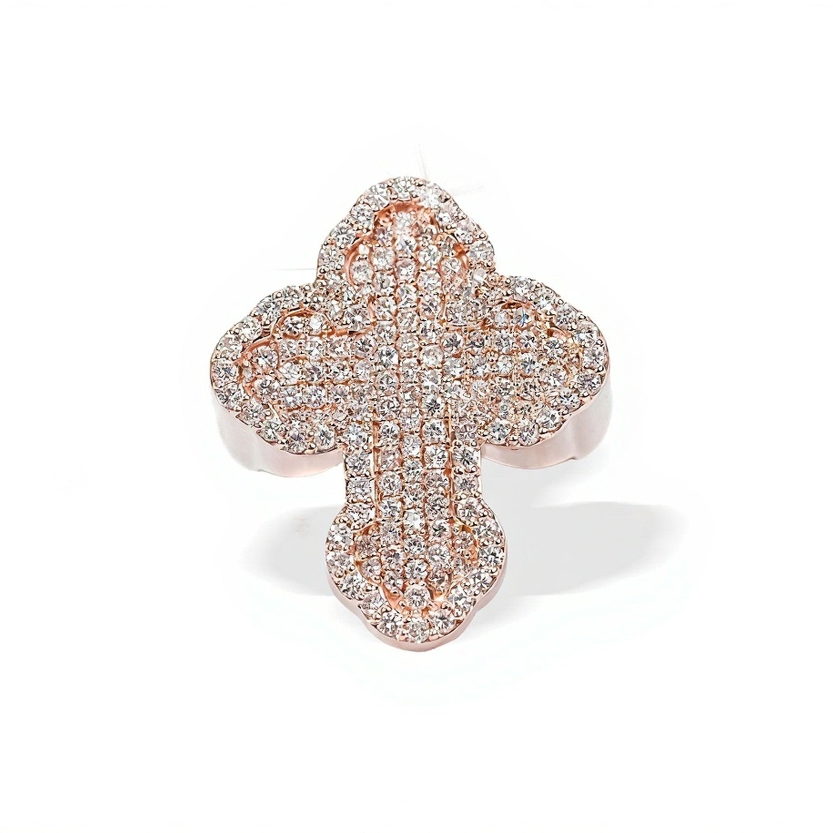 10k Gold Clasicc Cross Diamond Ring 2.05ct - Mr. Alex Jewelry