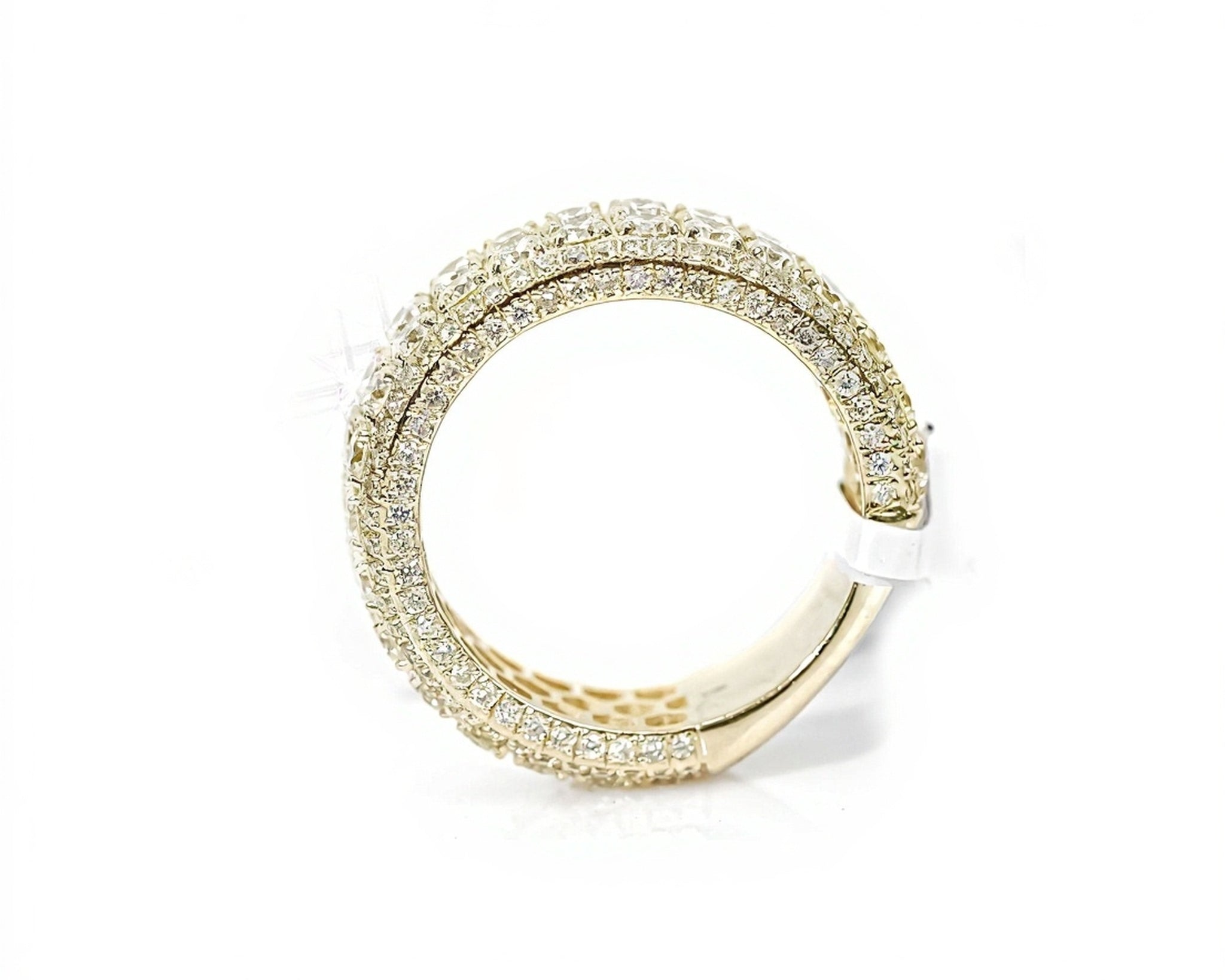 10k Gold Luxe Diamond Encrusted Band 4.95ct - Mr. Alex Jewelry