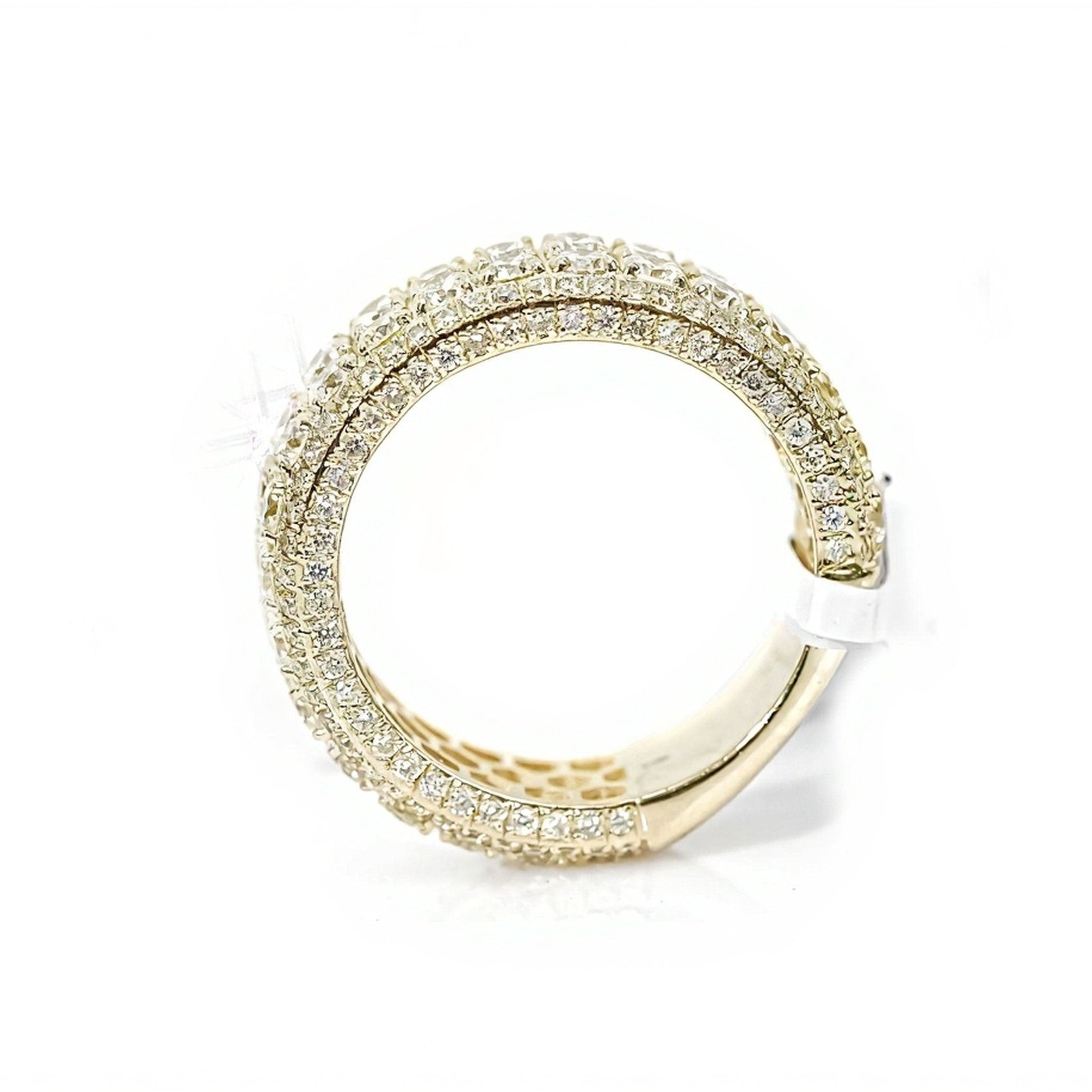 10k Gold Luxe Diamond Encrusted Band 4.95ct - Mr. Alex Jewelry
