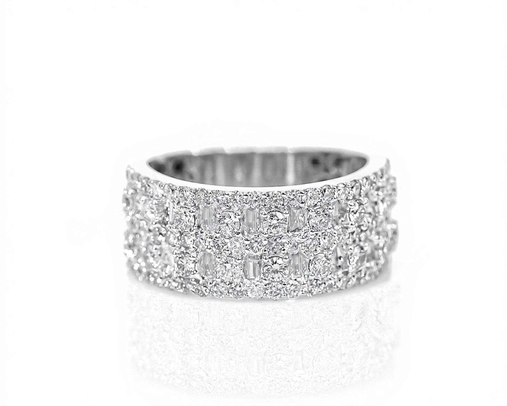 10k Gold Mixed Cut Diamond Band 2.25ct - Mr. Alex Jewelry