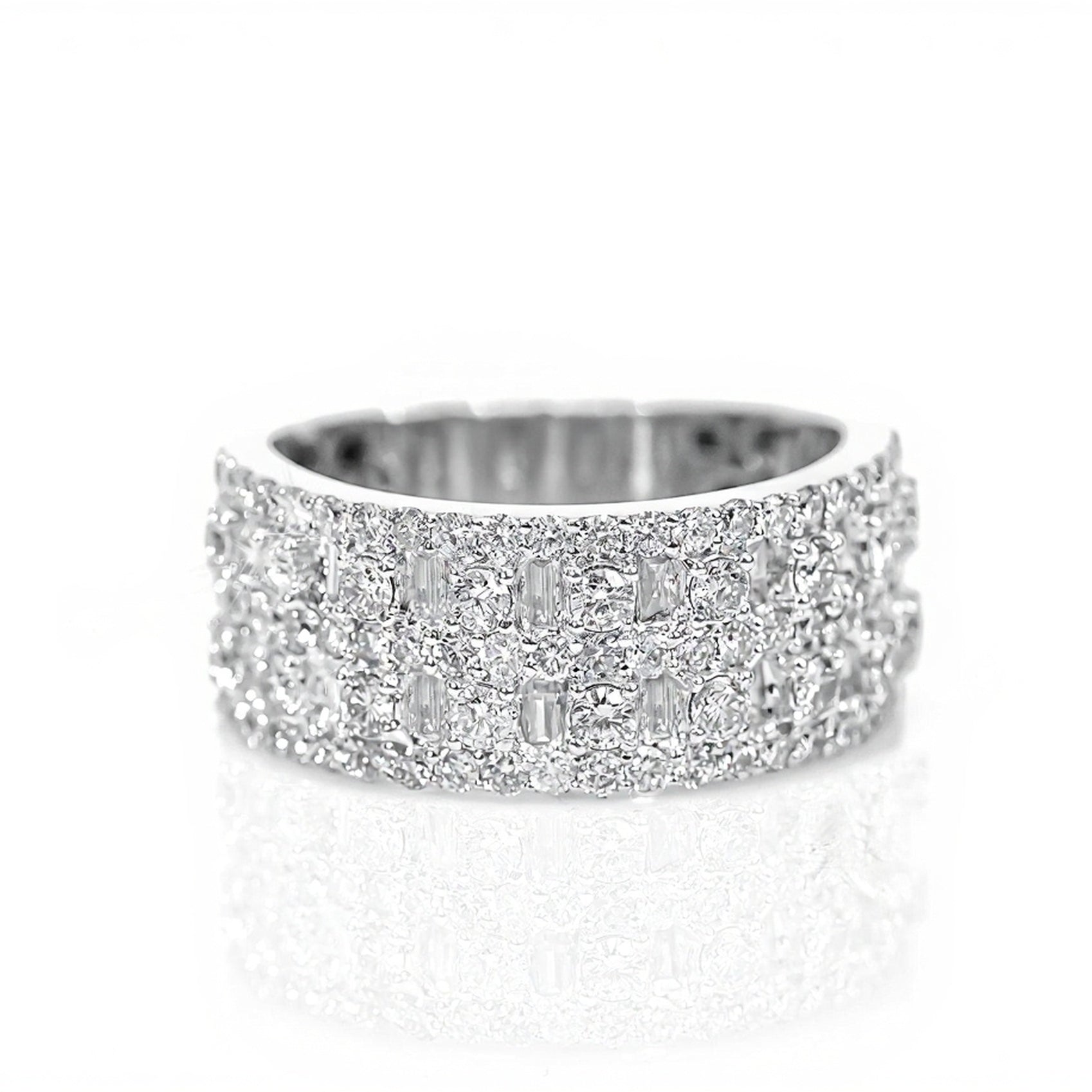 10k Gold Mixed Cut Diamond Band 2.25ct - Mr. Alex Jewelry