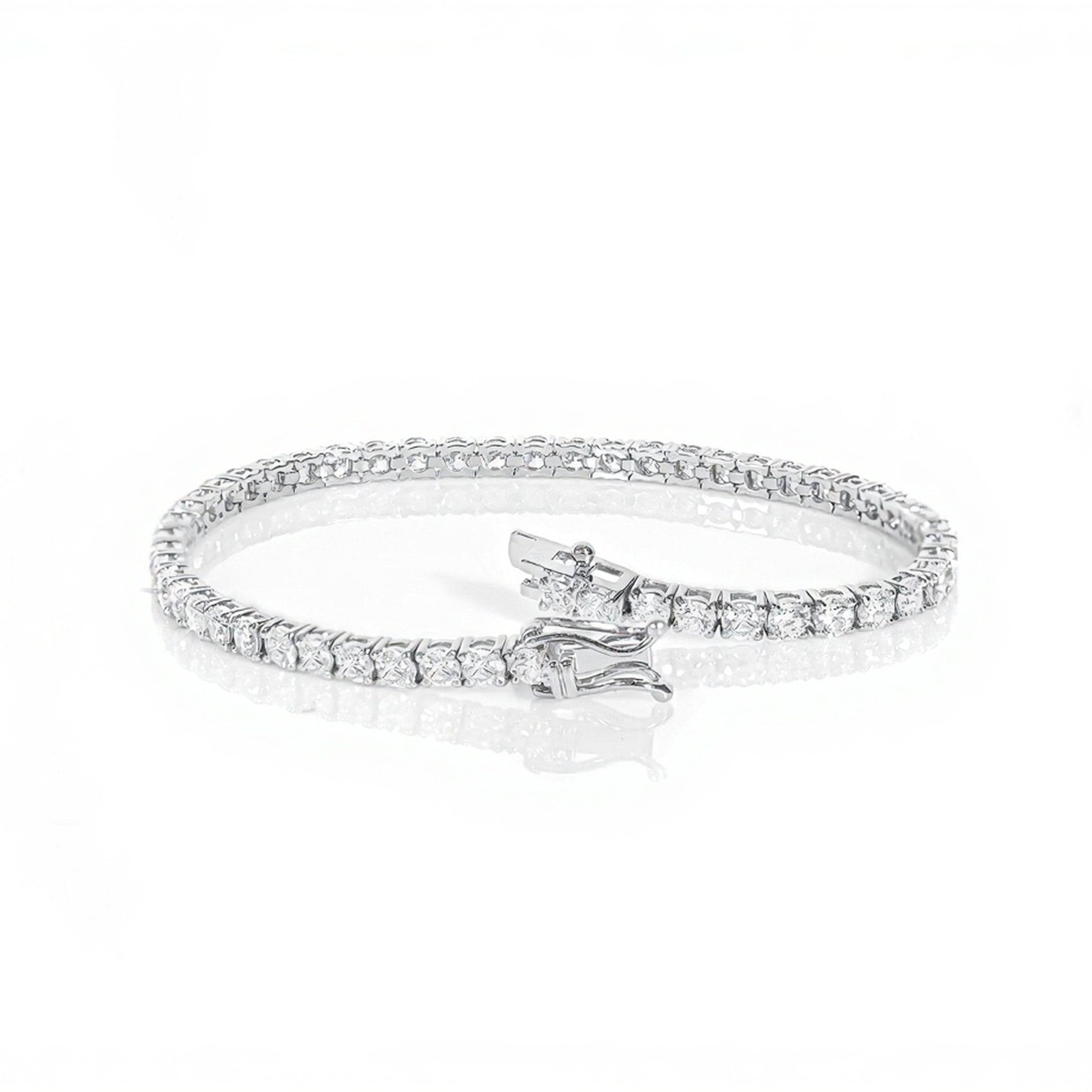 14k Classic Tennis Bracelet Round Diamonds 10PT - 6.10ct - Mr. Alex Jewelry
