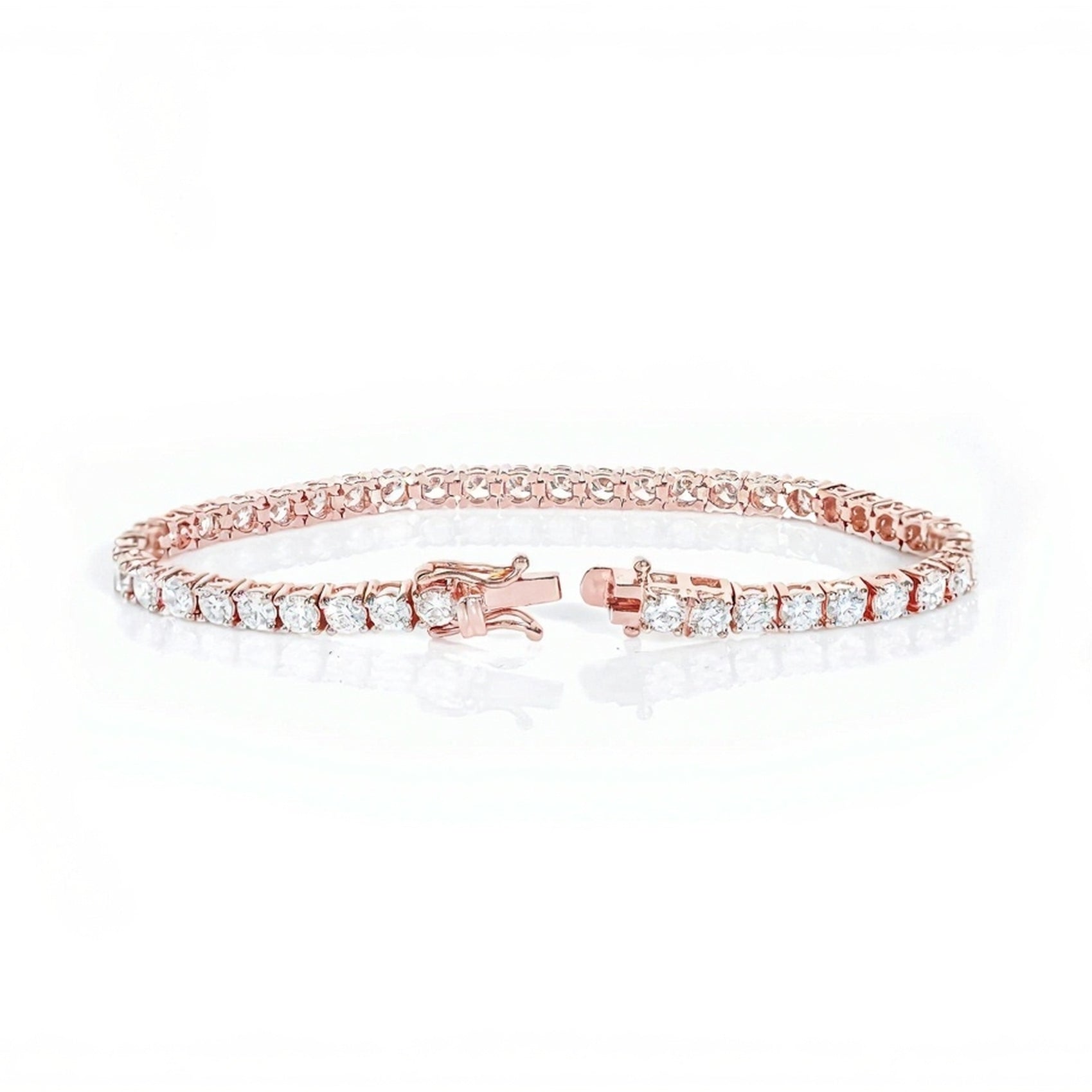 14k Classic Tennis Bracelet Round Diamonds 20PT - 9.10ct - Mr. Alex Jewelry