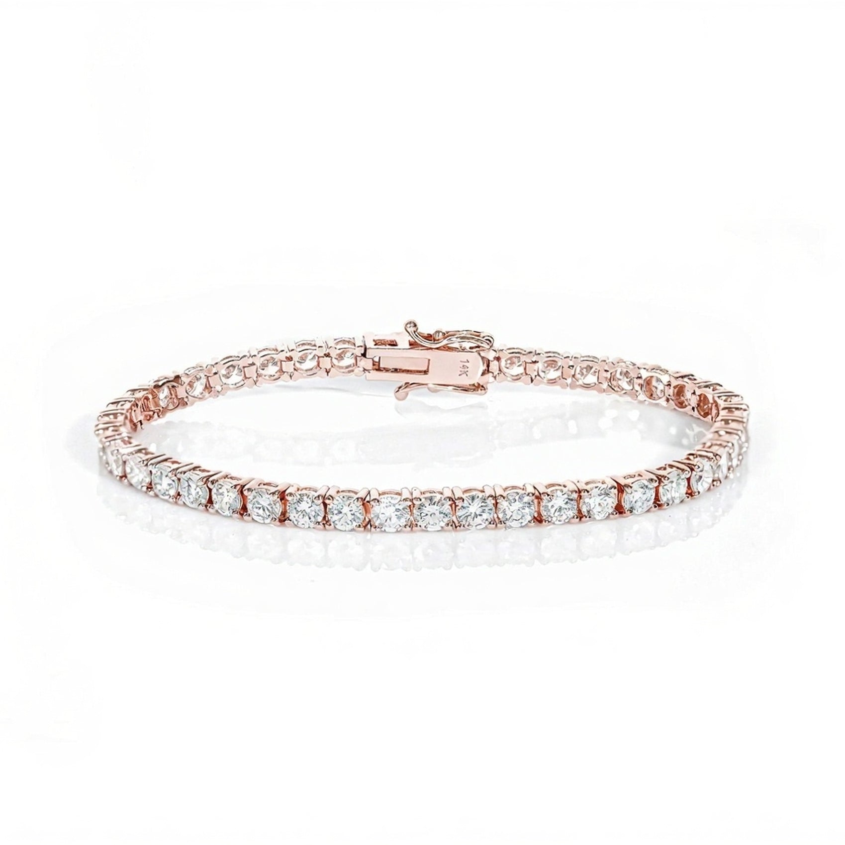 14k Classic Tennis Bracelet Round Diamonds 20PT - 9.10ct - Mr. Alex Jewelry