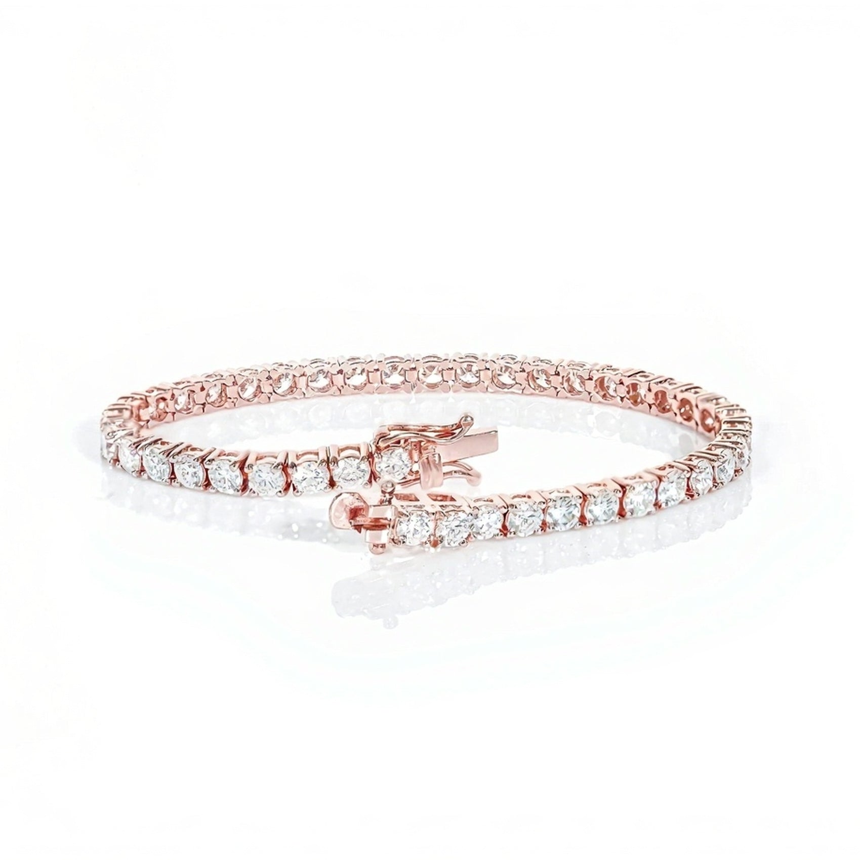 14k Classic Tennis Bracelet Round Diamonds 20PT - 9.10ct - Mr. Alex Jewelry