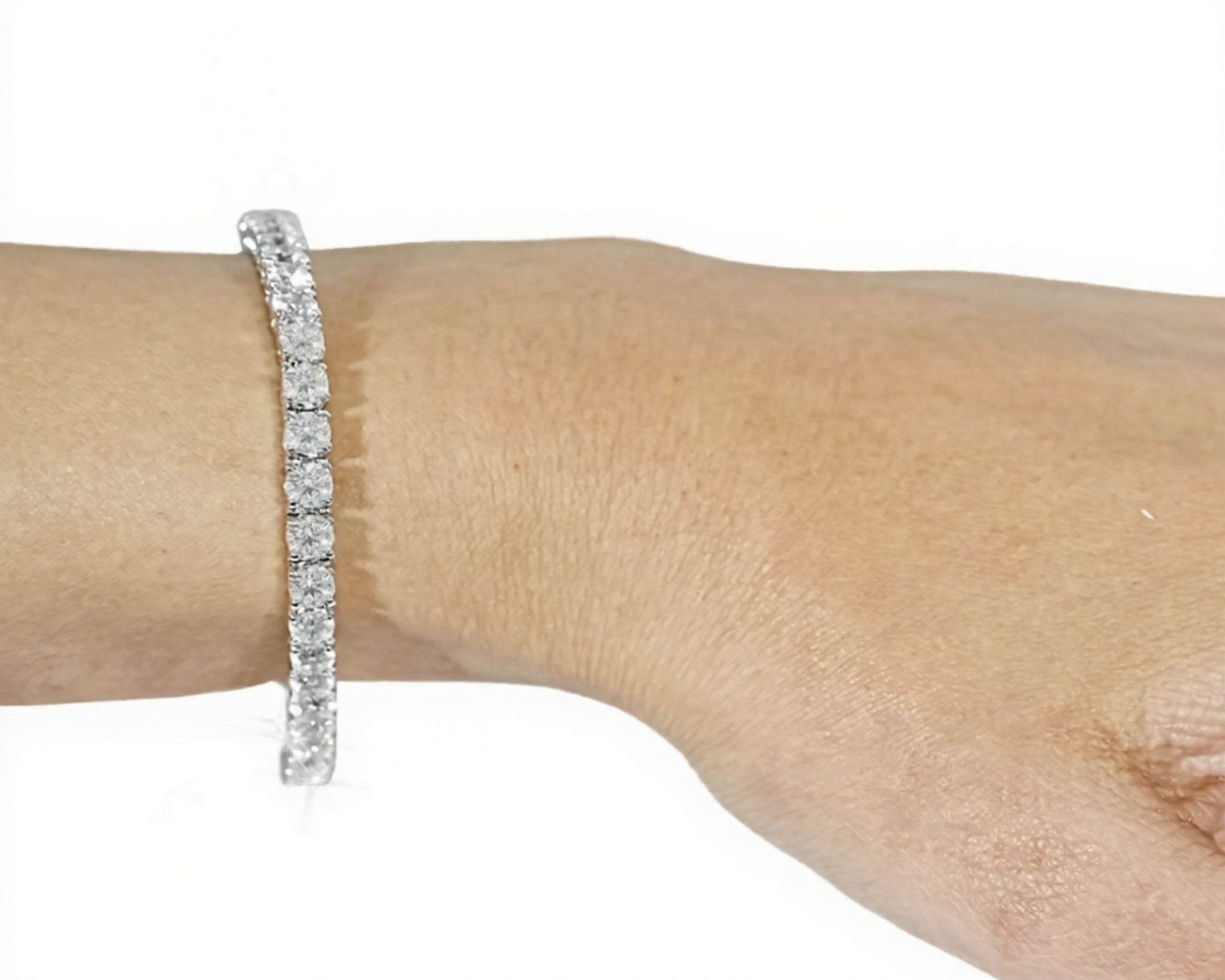 14k Classic Tennis Bracelet Round Diamonds 30PT - 12.0ct - Mr. Alex Jewelry