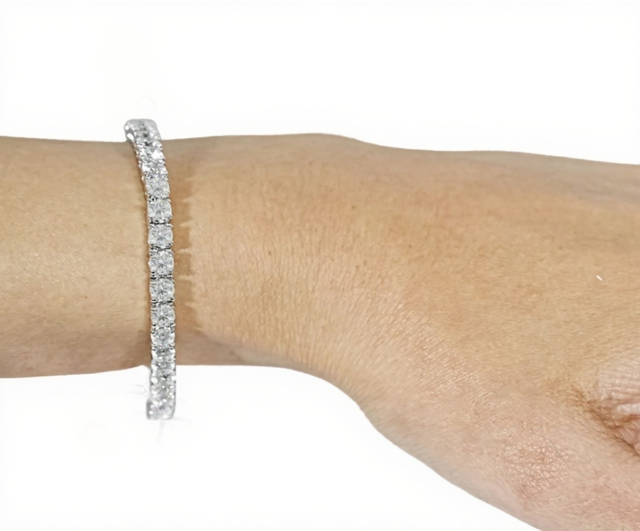 14k Classic Tennis Bracelet Round Diamonds 30PT - 12.0ct - Mr. Alex Jewelry