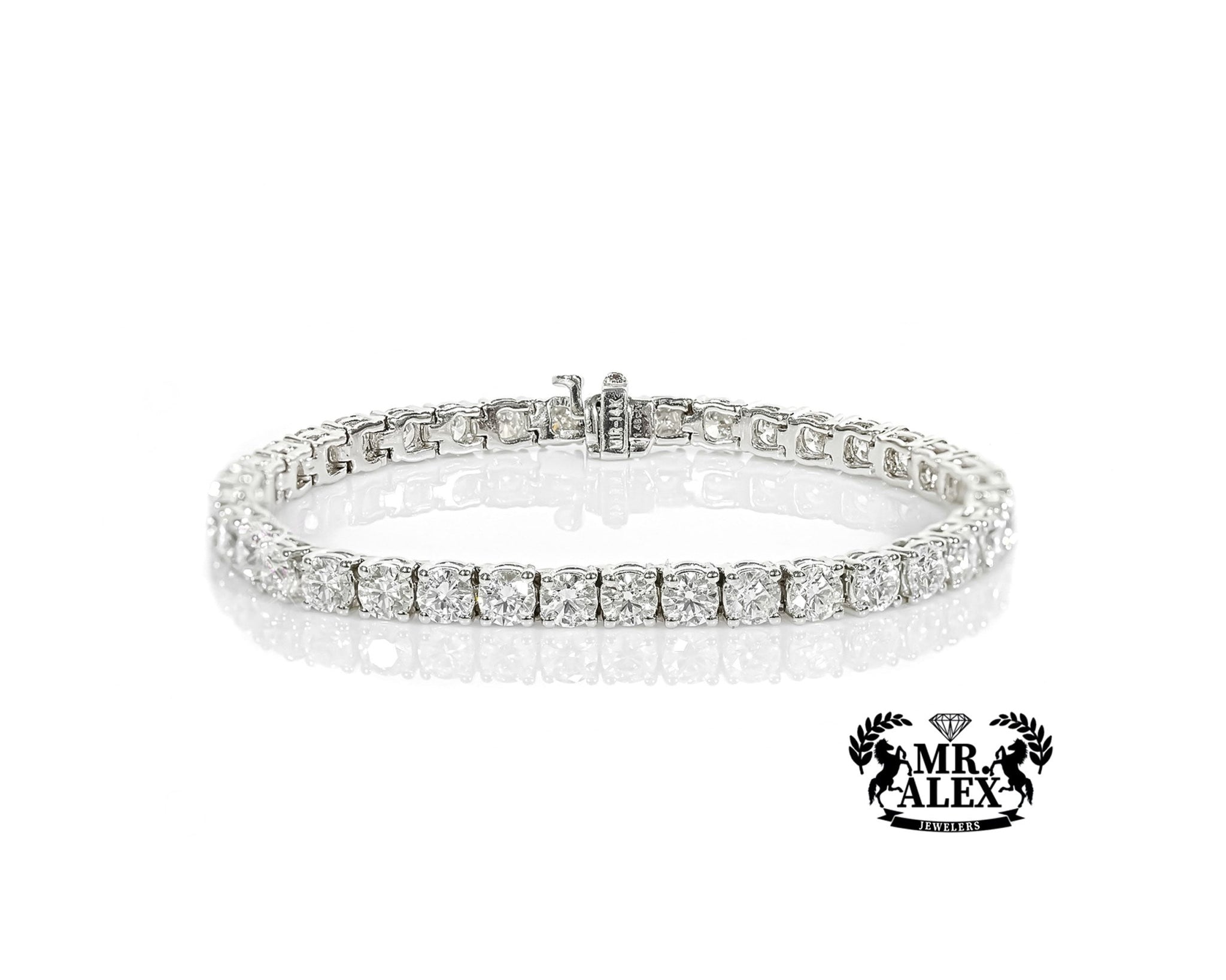 14k Classic Tennis Bracelet Round Diamonds 30PT - 12.0ct - Mr. Alex Jewelry