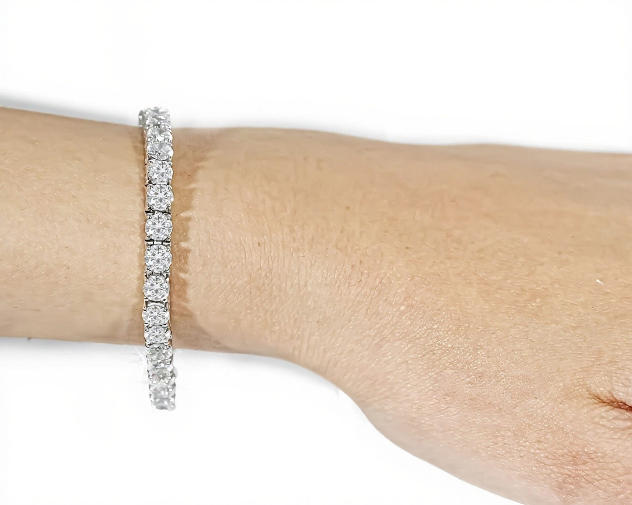 14k Classic Tennis Bracelet Round Diamonds 50PT - 17.0ct - Mr. Alex Jewelry