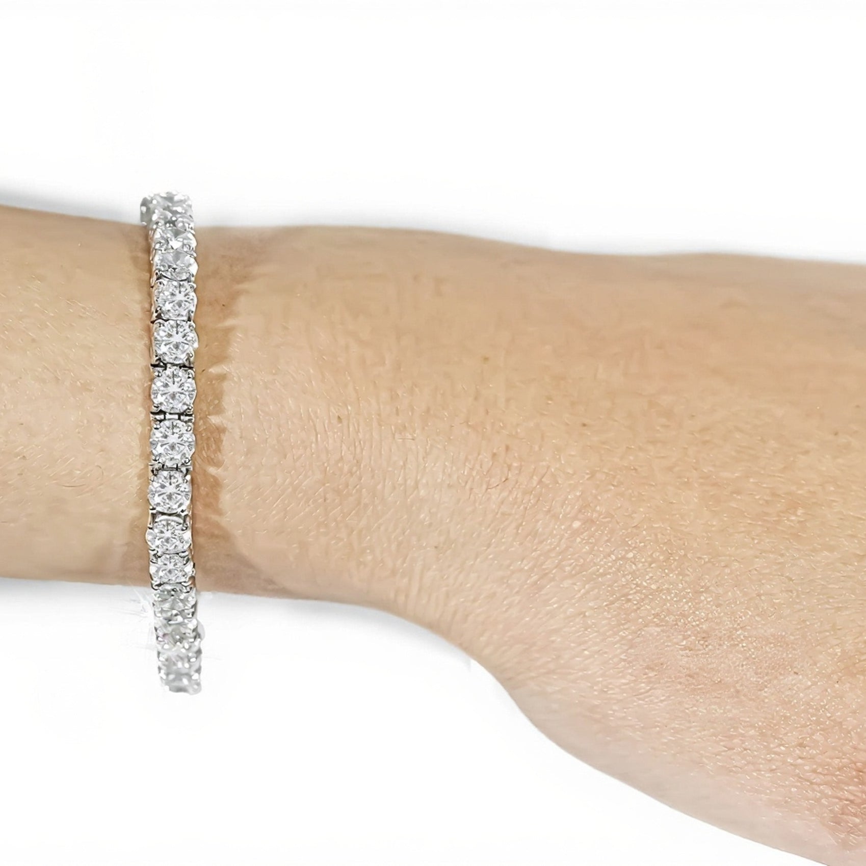 14k Classic Tennis Bracelet Round Diamonds 50PT - 17.0ct - Mr. Alex Jewelry