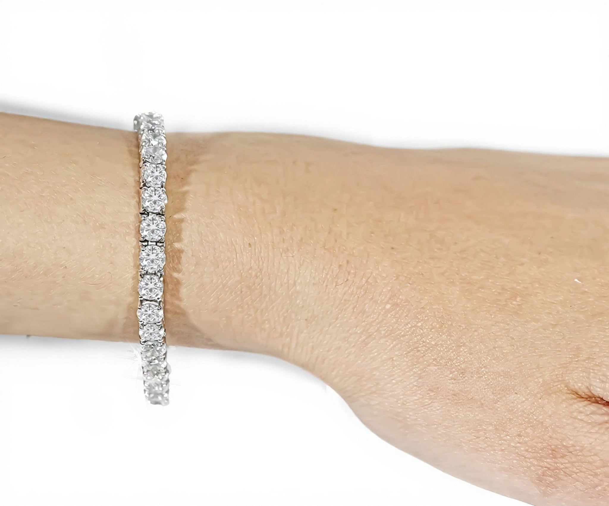 14k Classic Tennis Bracelet Round Diamonds 50PT - 17.0ct - Mr. Alex Jewelry