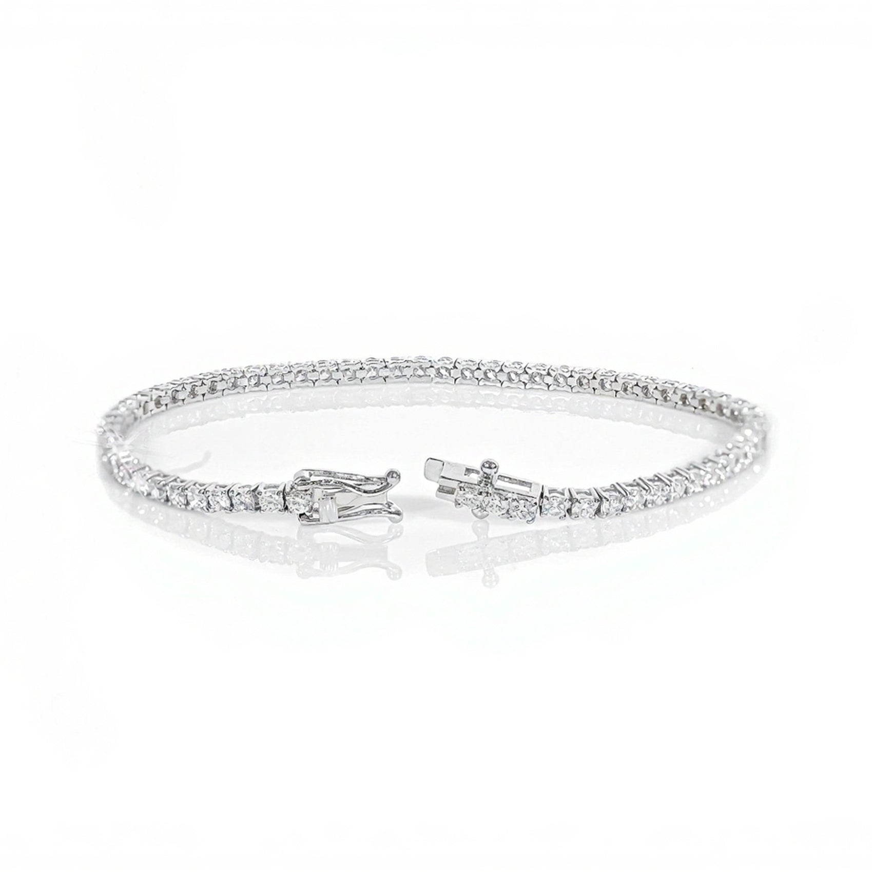 14k Classic Tennis Bracelet Round Diamonds 5PT - 4.0ct - Mr. Alex Jewelry