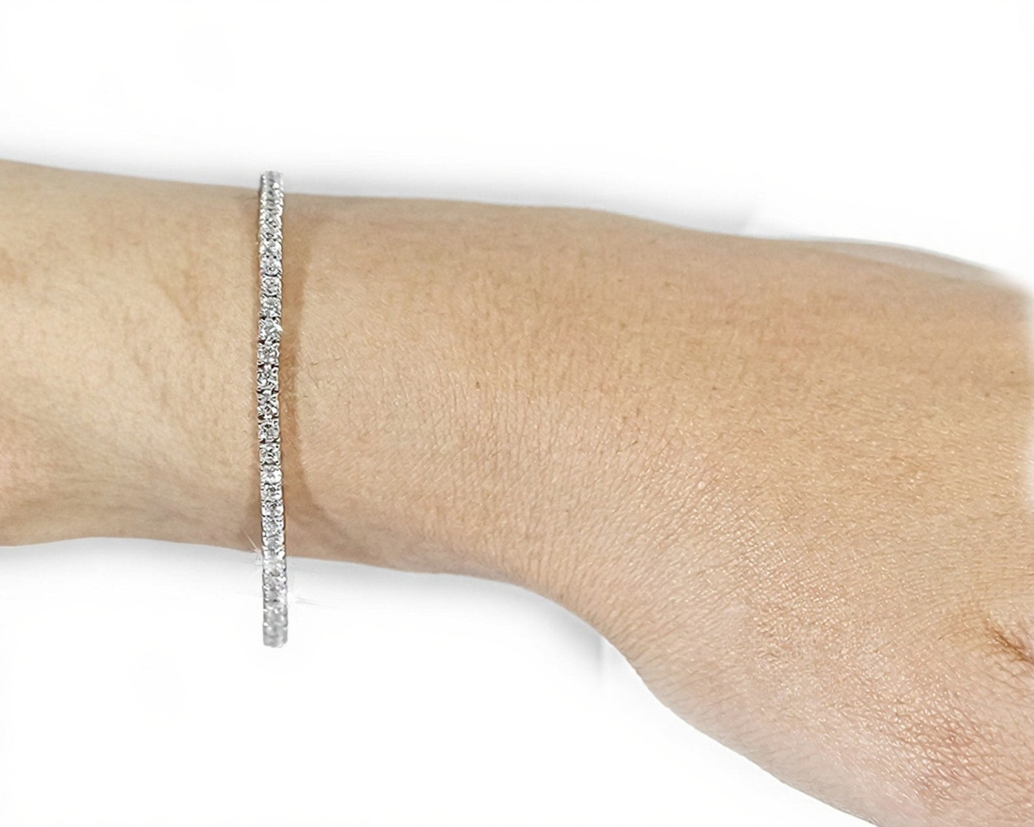 14k Classic Tennis Bracelet Round Diamonds 5PT - 4.0ct - Mr. Alex Jewelry