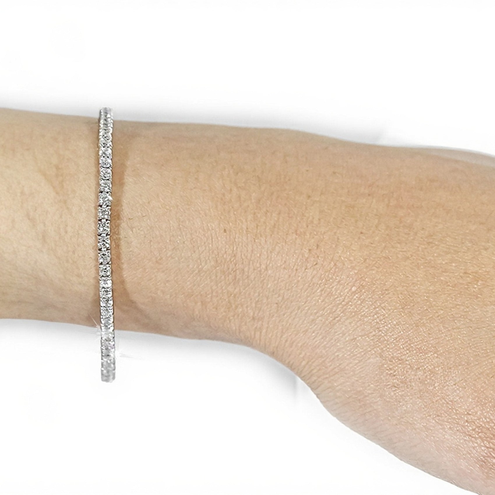 14k Classic Tennis Bracelet Round Diamonds 5PT - 4.0ct - Mr. Alex Jewelry
