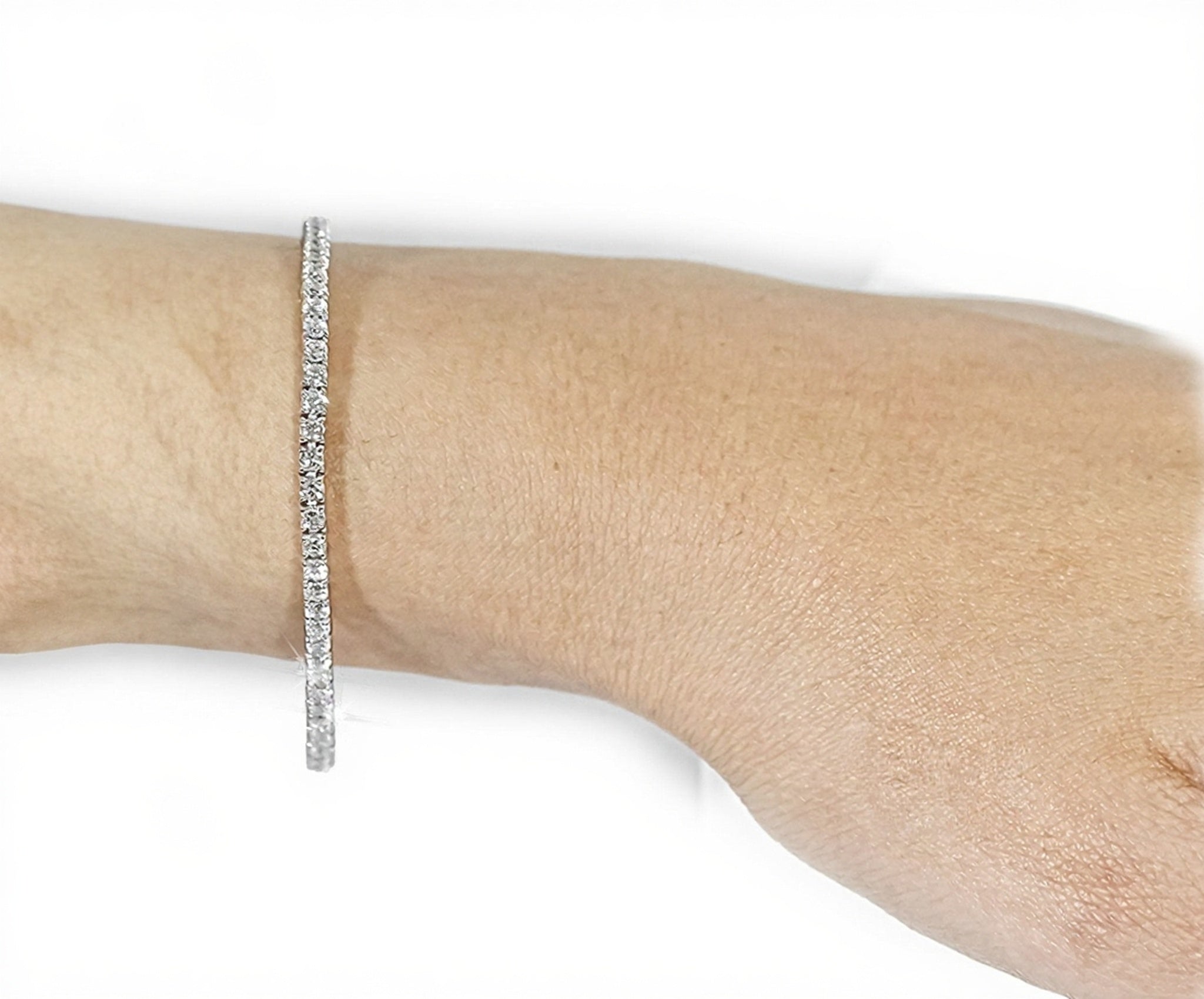 14k Classic Tennis Bracelet Round Diamonds 5PT - 4.0ct - Mr. Alex Jewelry