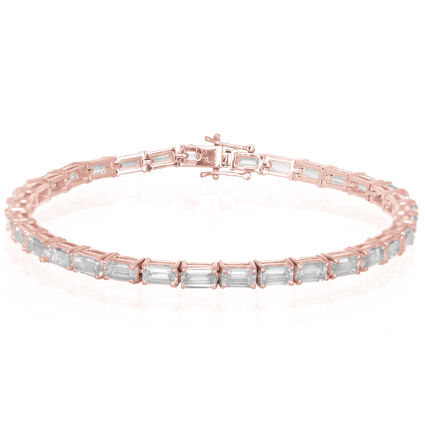 14K EMERALD CUT WITH ELEGANT DIAMOND ACCENT 8.77CT - Mr. Alex Jewelry