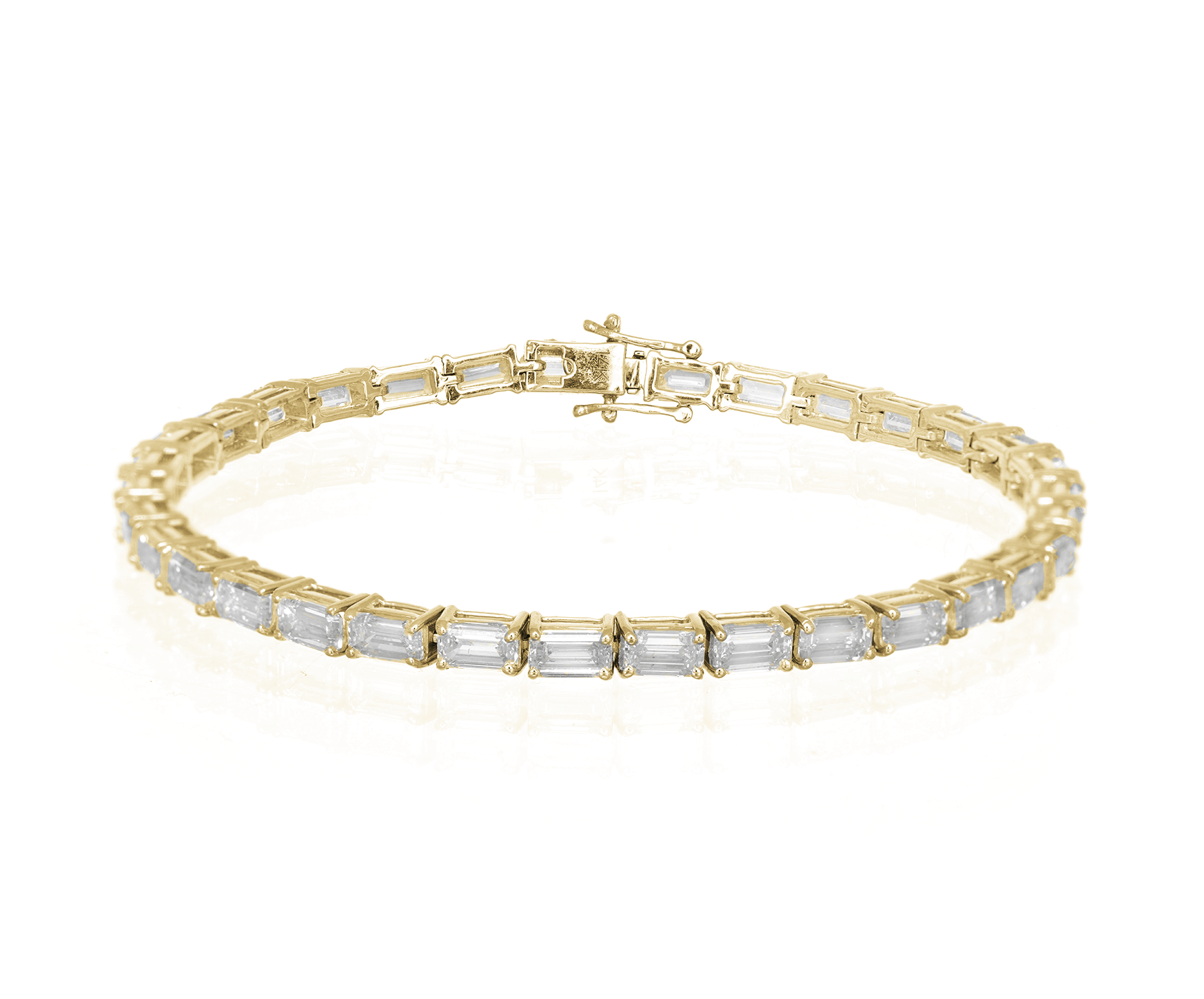 14K EMERALD CUT WITH ELEGANT DIAMOND ACCENT 8.77CT - Mr. Alex Jewelry