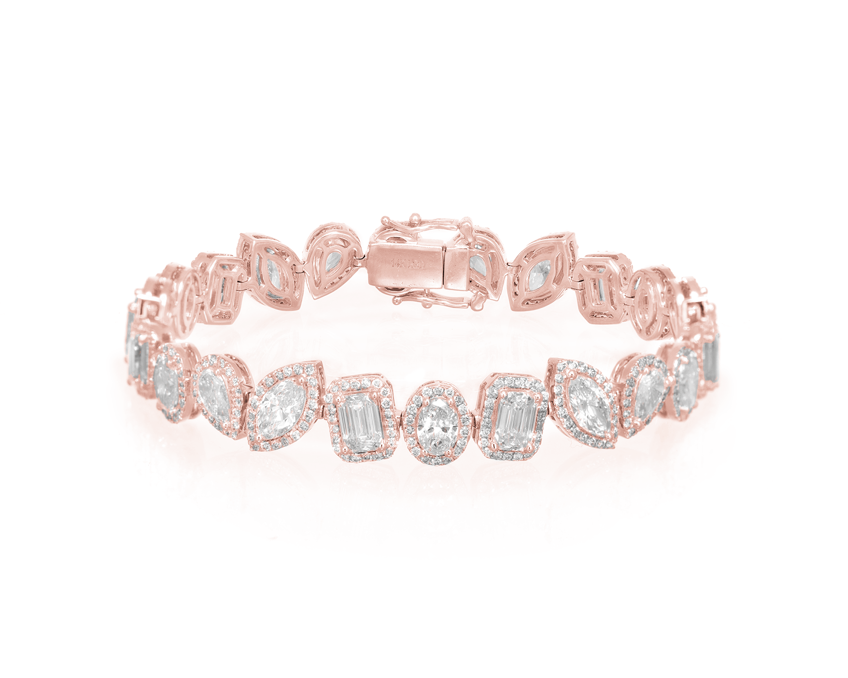 14K PEAR CUT WITH ELEGANT DIAMOND ACCENT 14.50CT - Mr. Alex Jewelry