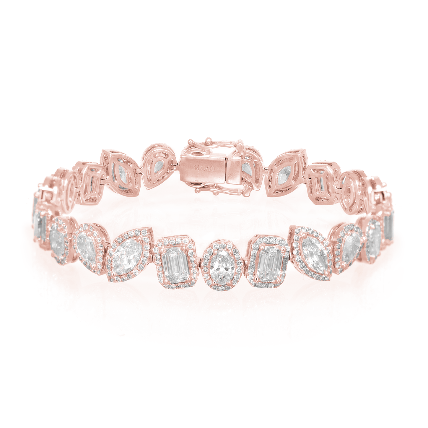 14K PEAR CUT WITH ELEGANT DIAMOND ACCENT 14.50CT - Mr. Alex Jewelry