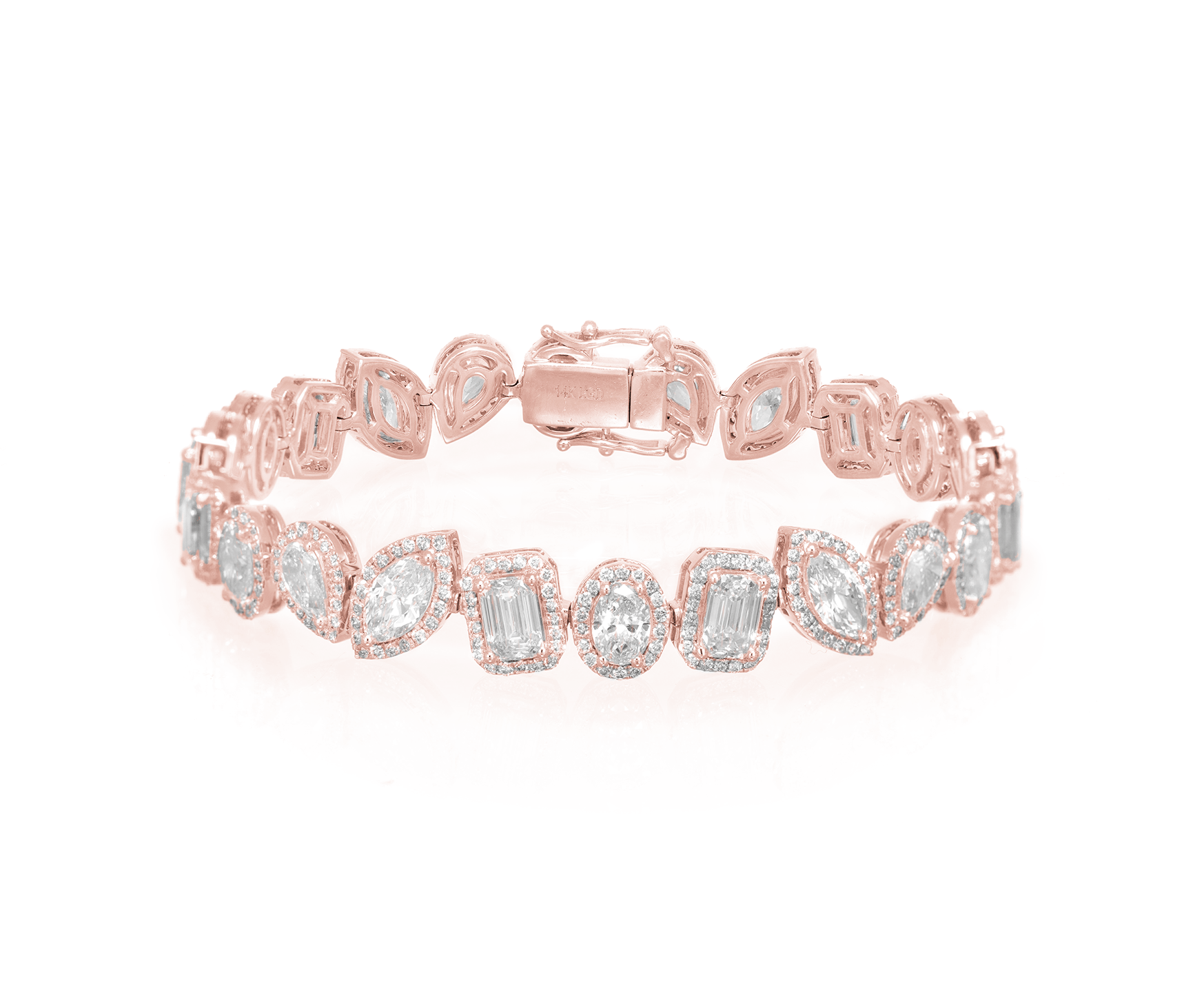 14K PEAR CUT WITH ELEGANT DIAMOND ACCENT 14.50CT - Mr. Alex Jewelry
