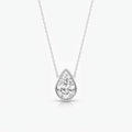 1ct Pear Lab-Grown Diamond Solitaire Necklace