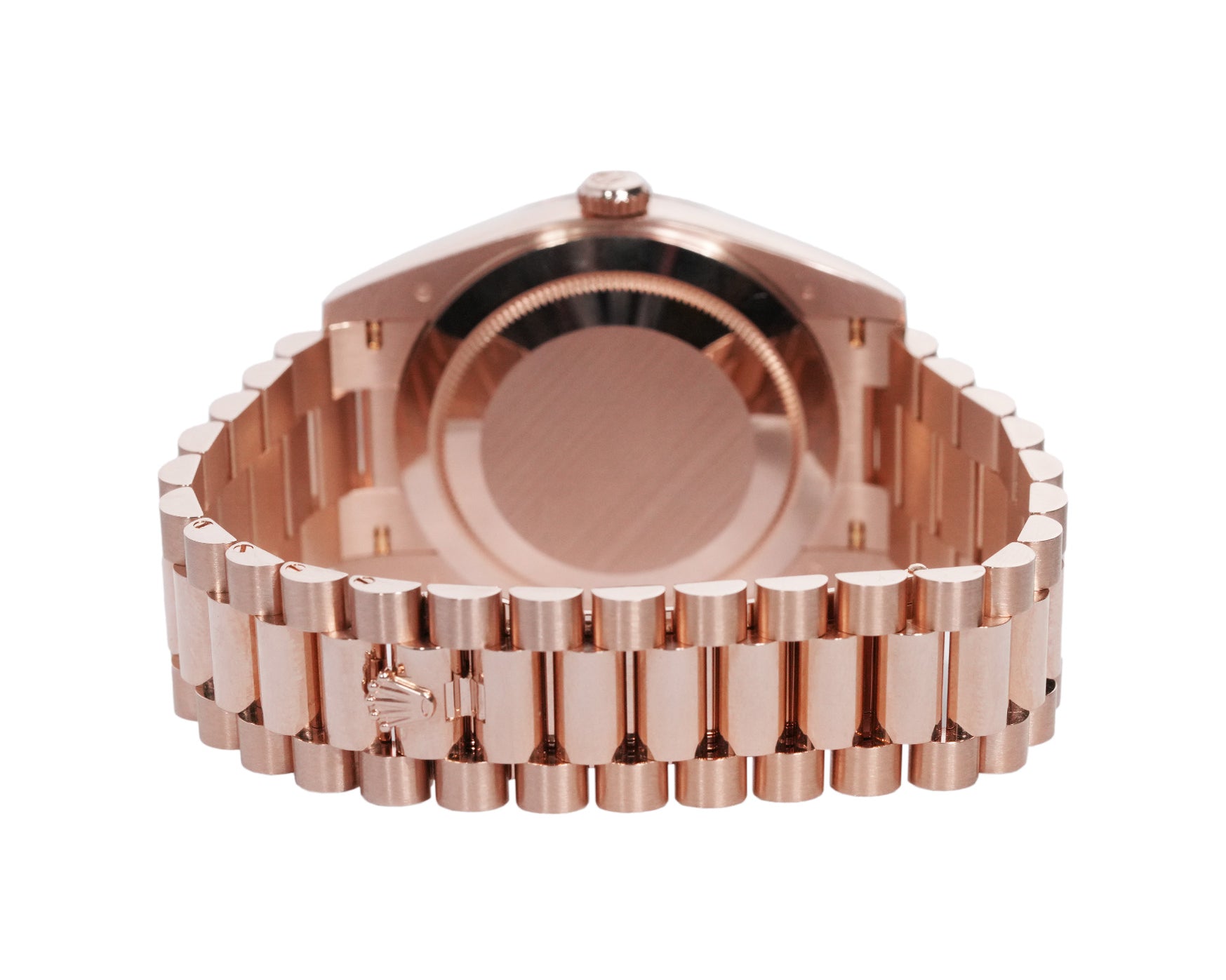 Rolex Day-Date 40mm Everose Gold Chocolate Roman Dial Ref:228235