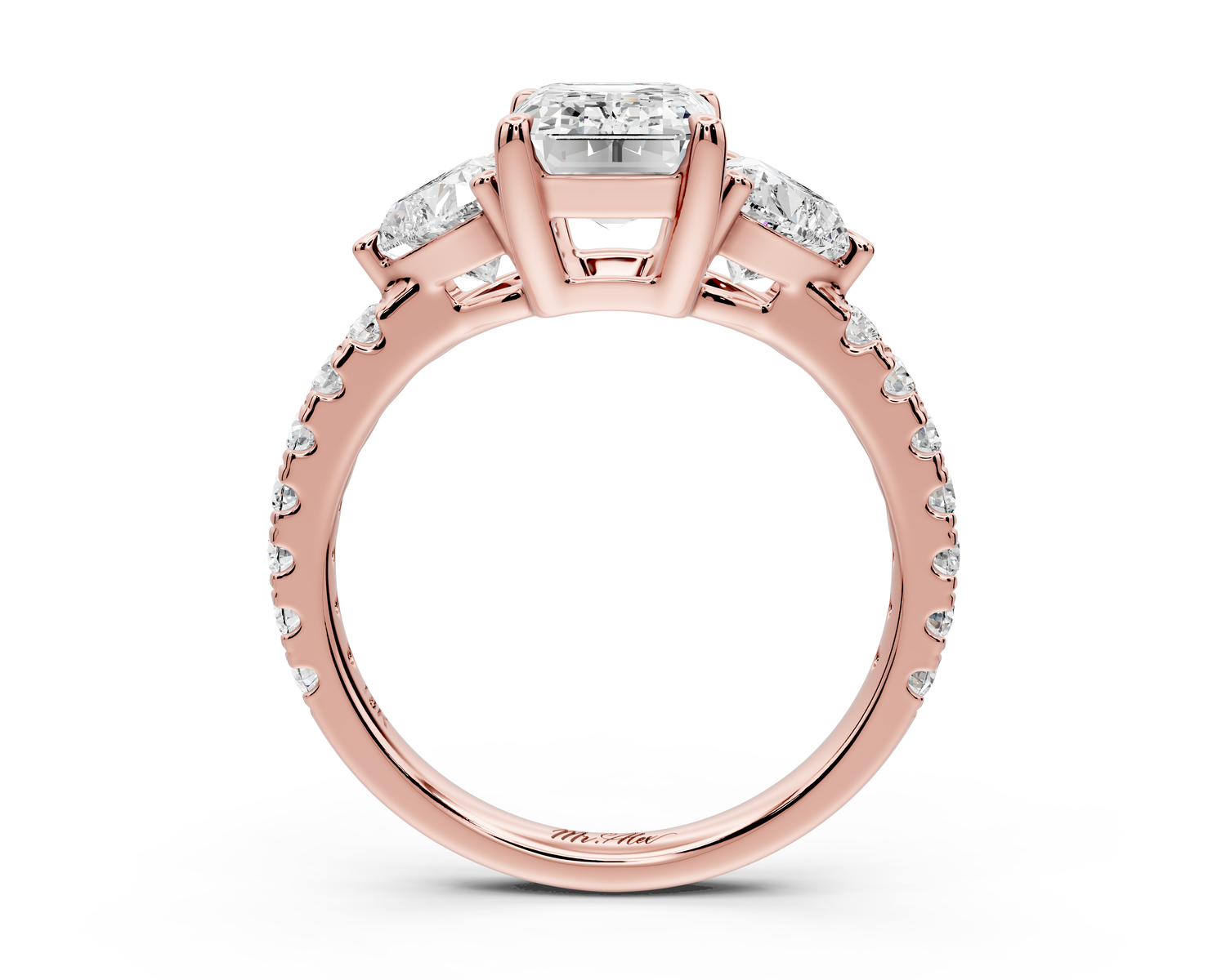 Lily - 2ct Engagement Ring 14k rose gold