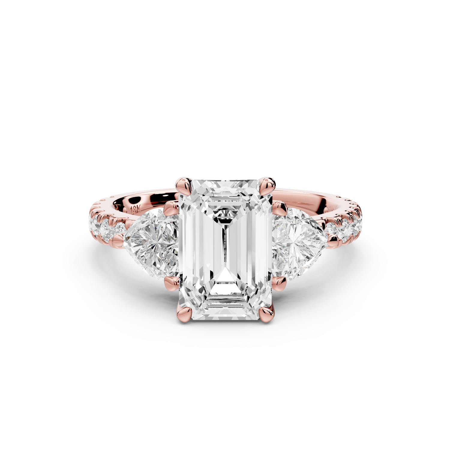 Lily - 2ct Engagement Ring 14k rose gold