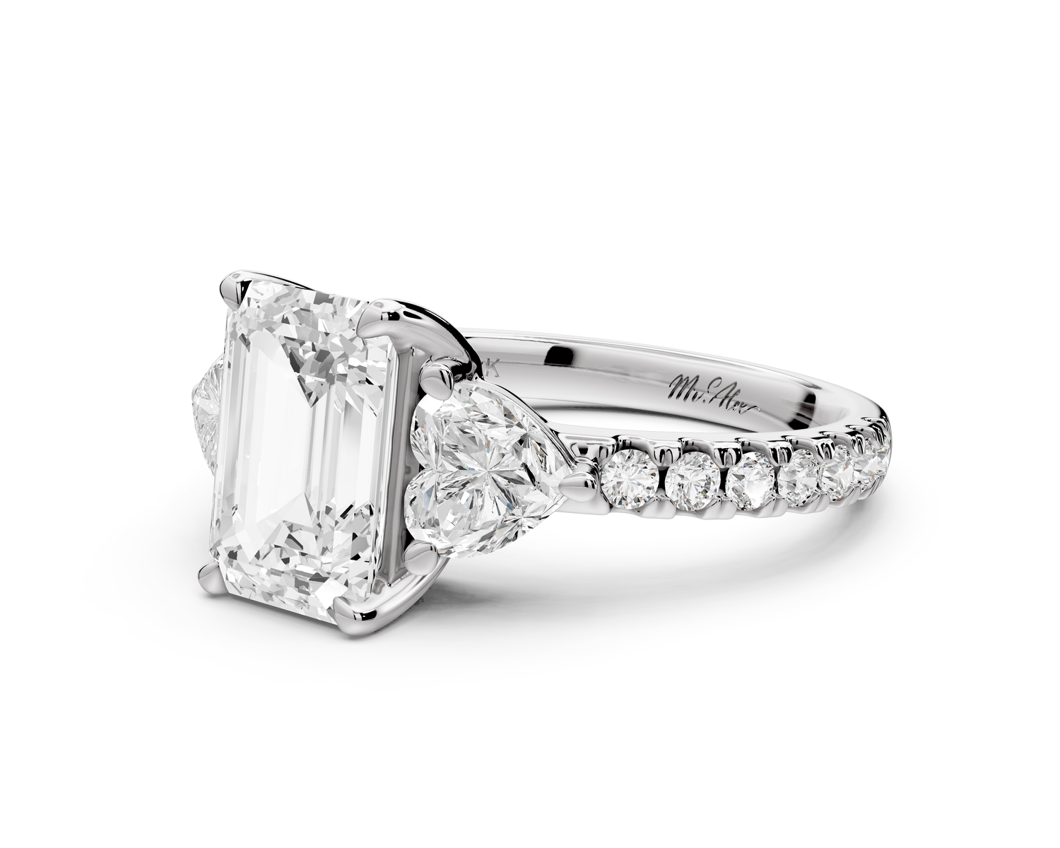Lily - 2ct Engagement Ring 14k white gold