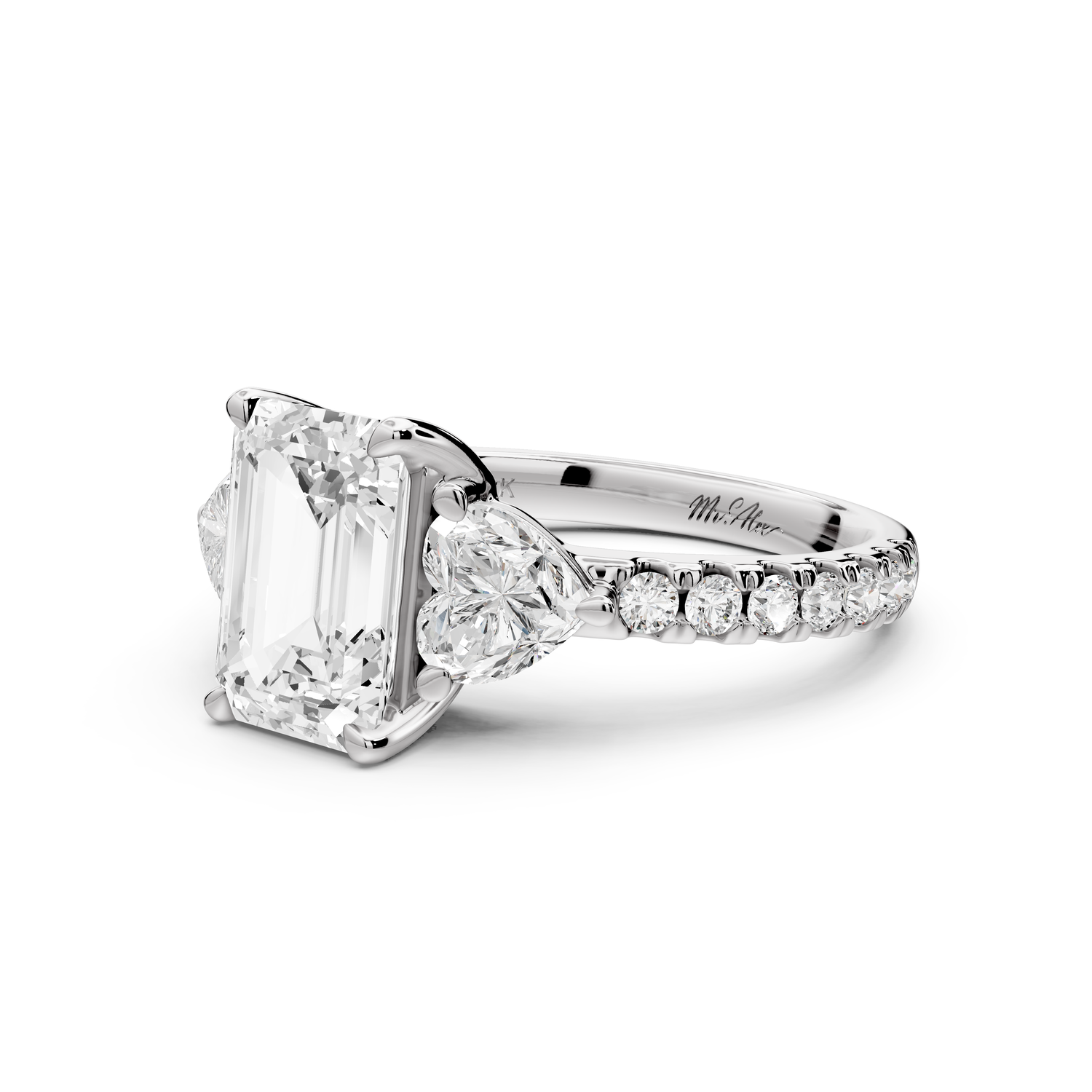 Lily - 2ct Engagement Ring 14k white gold