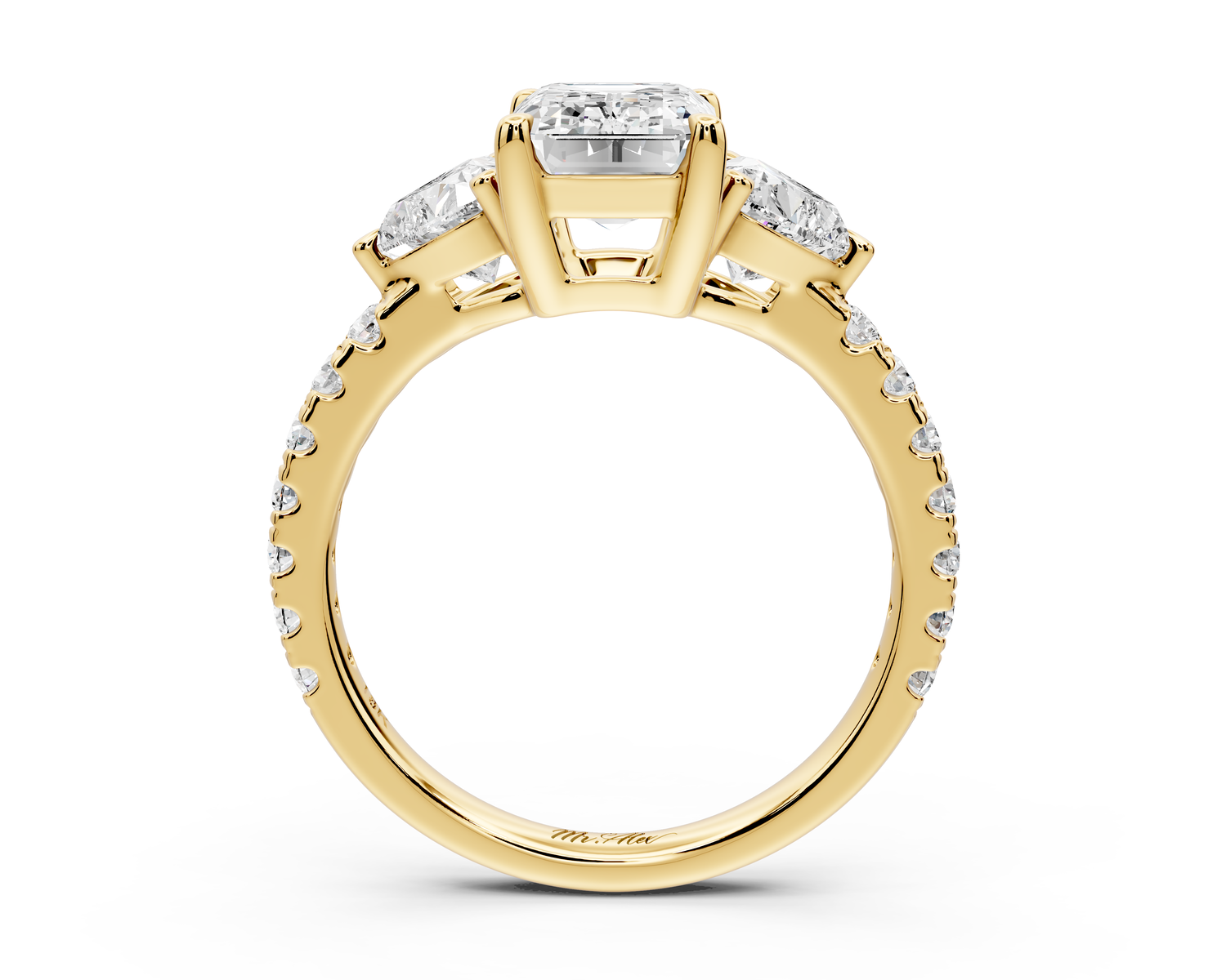 Lily - 2ct Engagement Ring 14k yellow gold