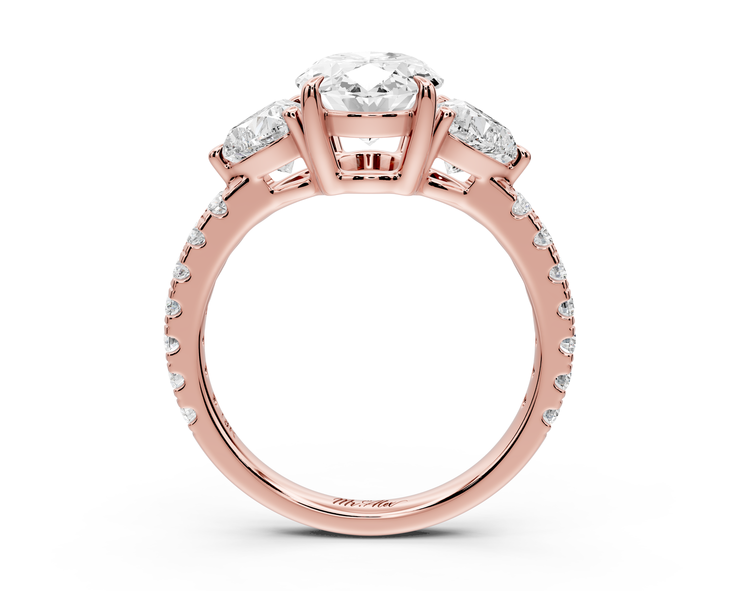 Lily - 2ct Engagement Ring 14k rose gold