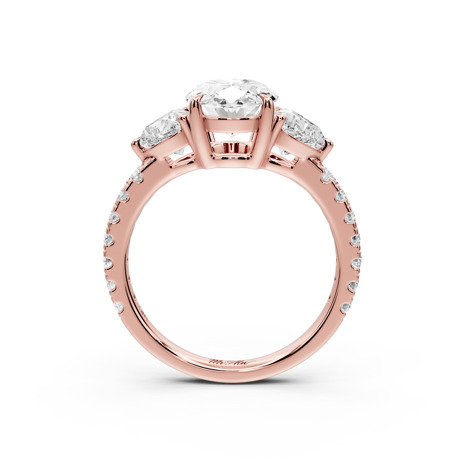 Lily - 2ct Engagement Ring 14k rose gold