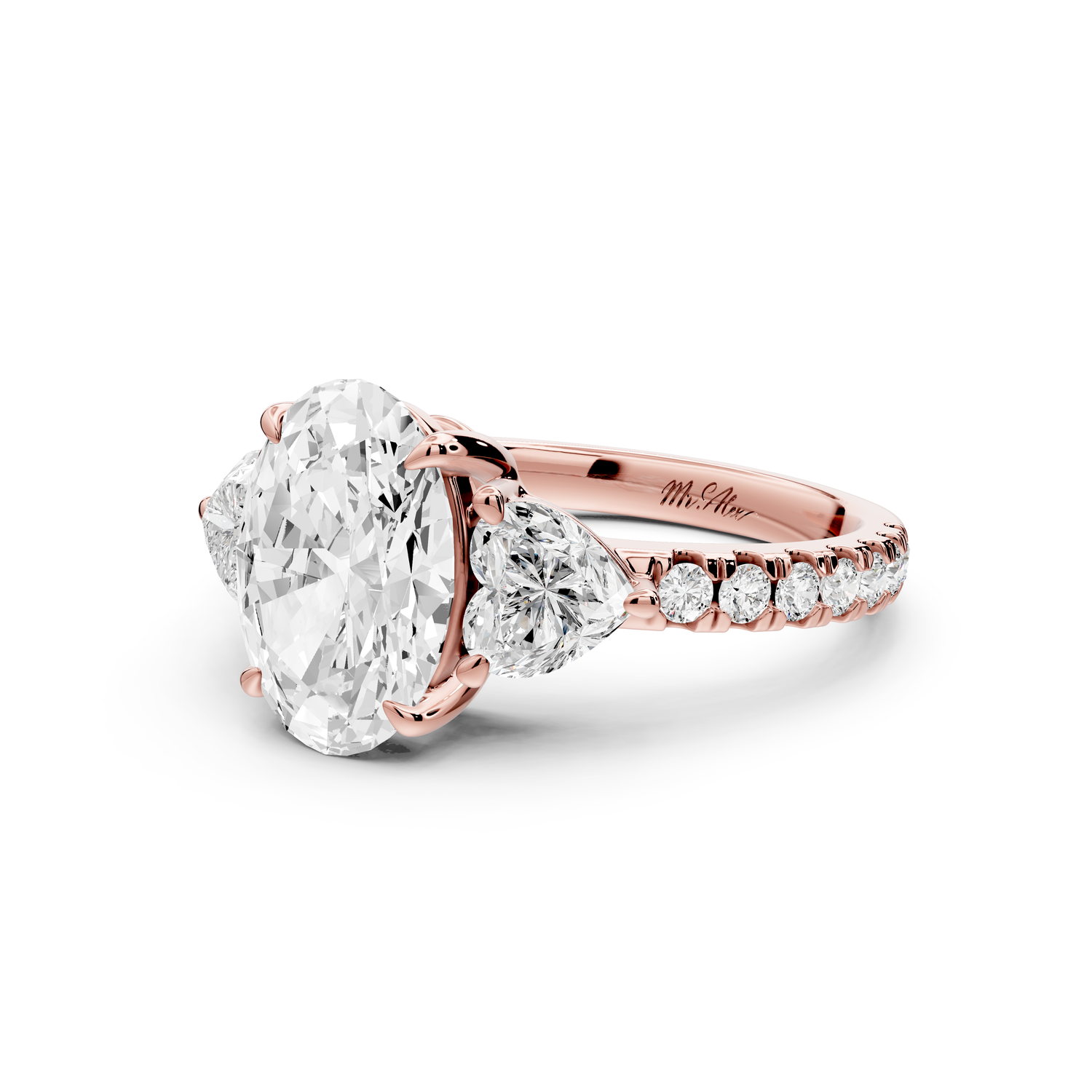 Lily - 2ct Engagement Ring 14k rose gold