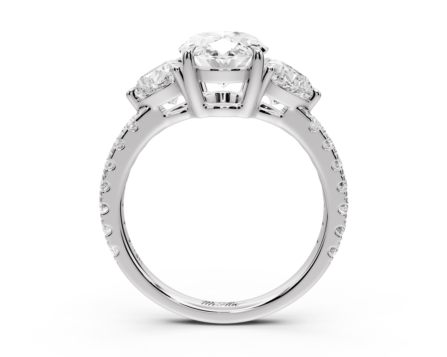Lily - 2ct Engagement Ring 14k white gold