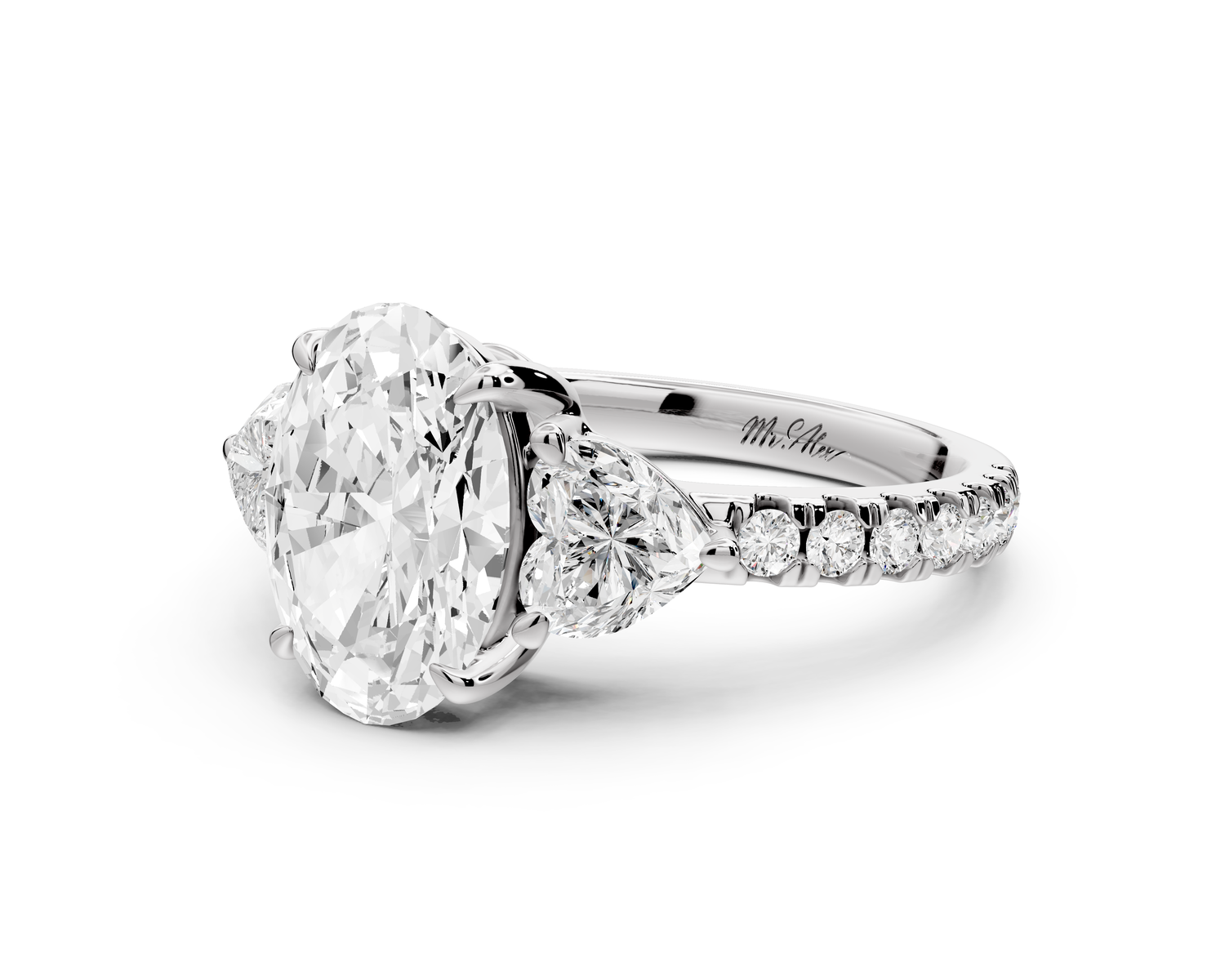 Lily - 2ct Engagement Ring 14k white gold