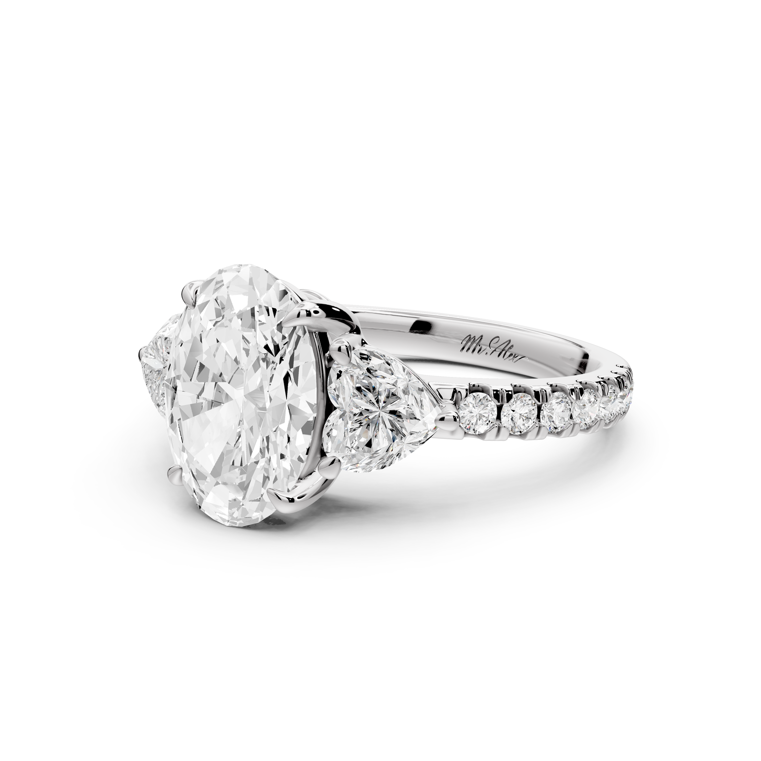 Lily - 2ct Engagement Ring 14k white gold