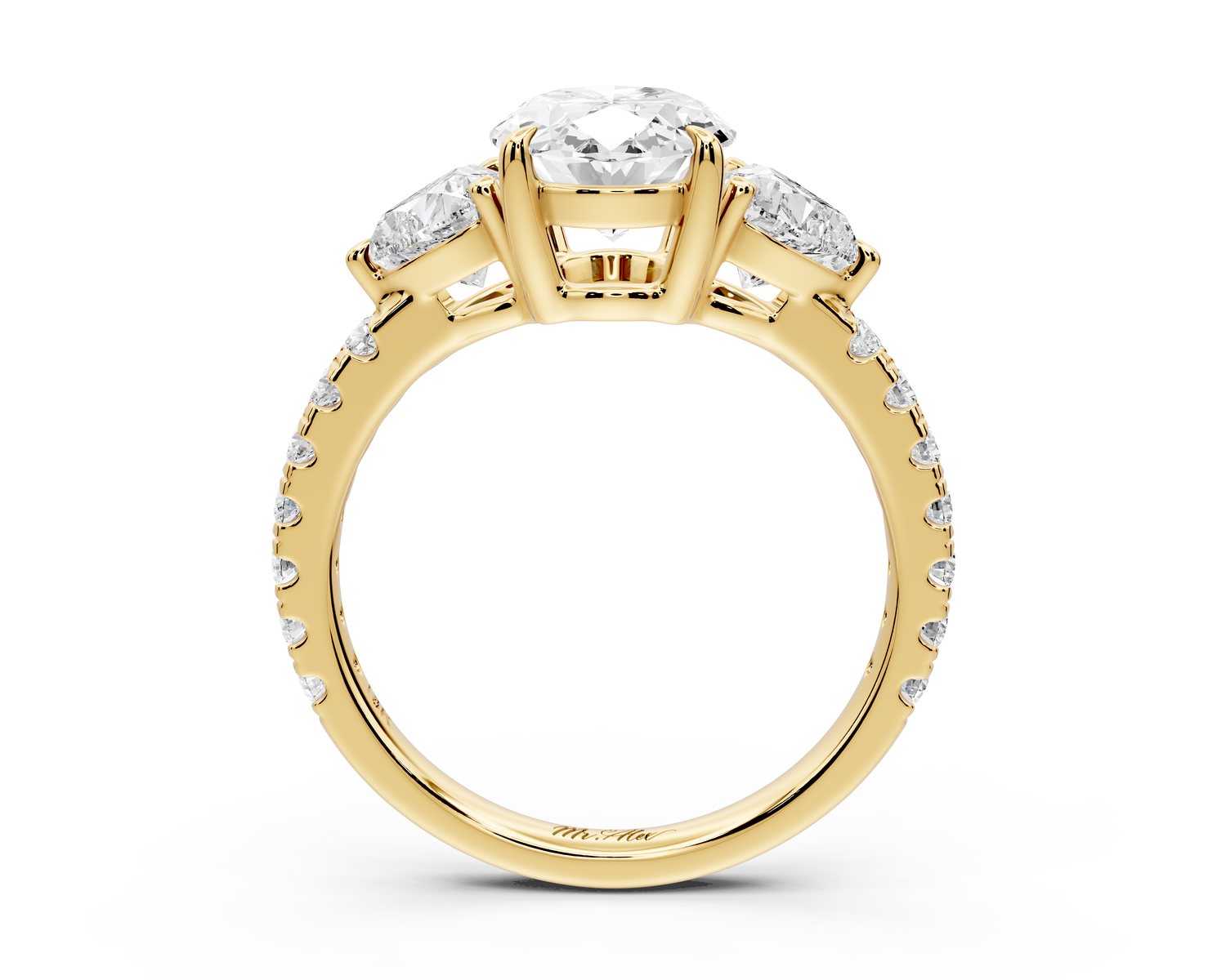 Lily - 2ct Engagement Ring 14k yellow gold