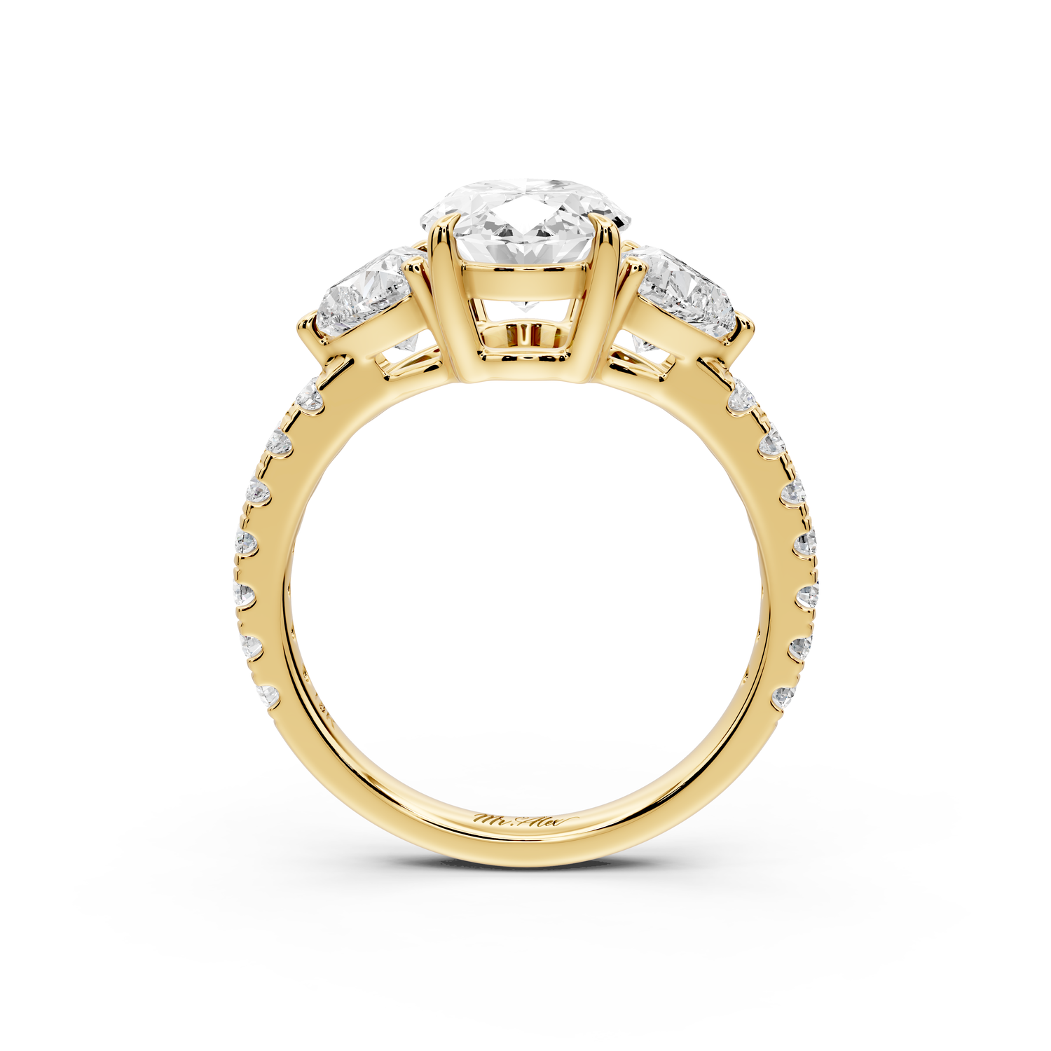 Lily - 2ct Engagement Ring 14k yellow gold