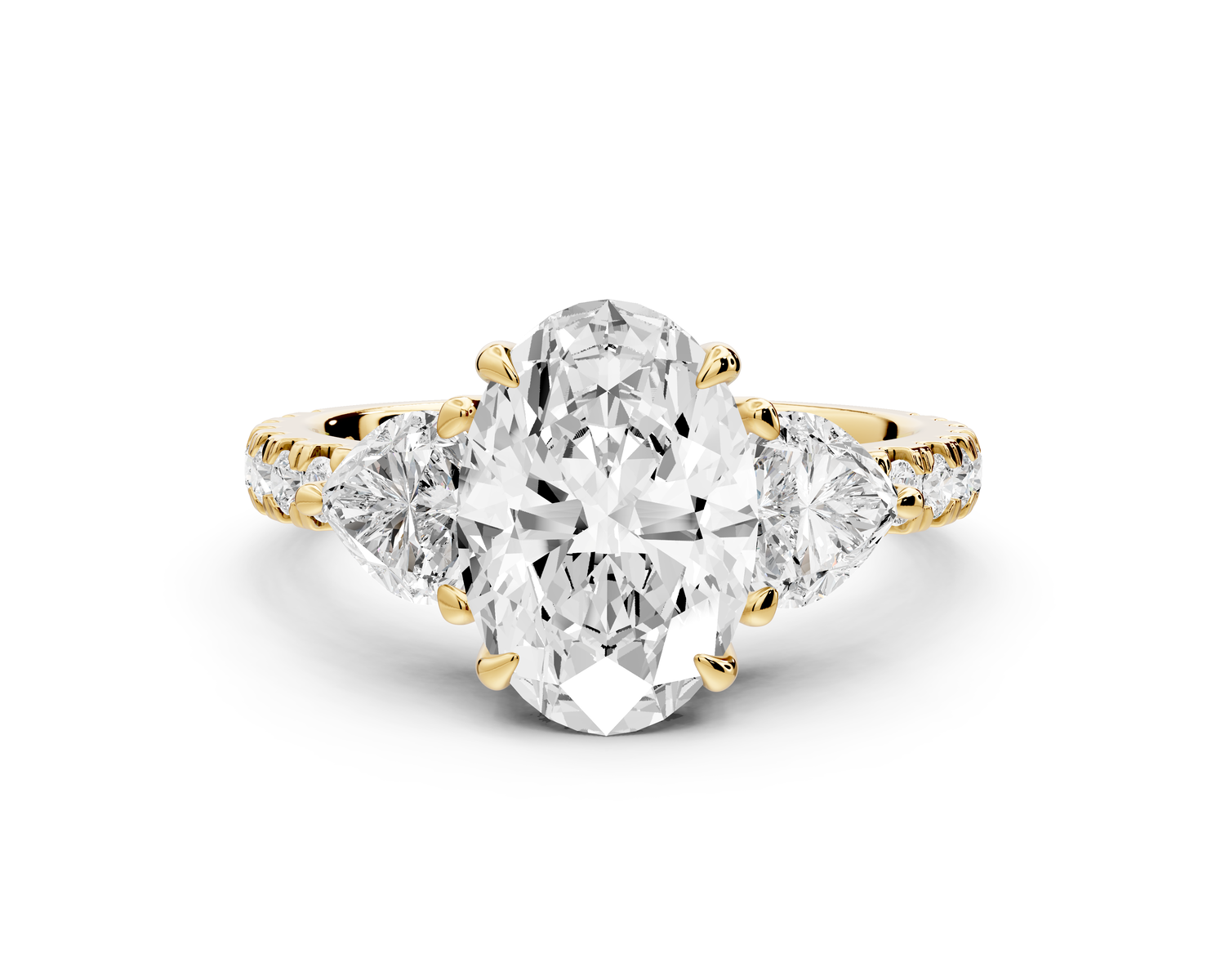 Lily - 2ct Engagement Ring 14k yellow gold