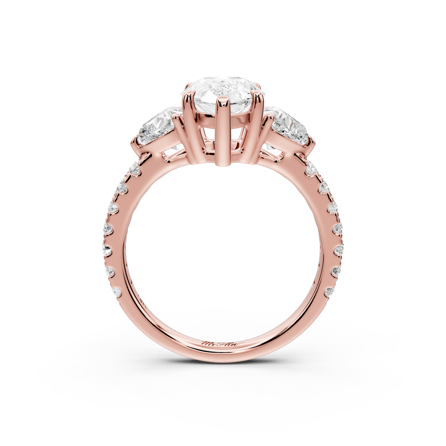Lily - 2ct Engagement Ring 14k rose gold