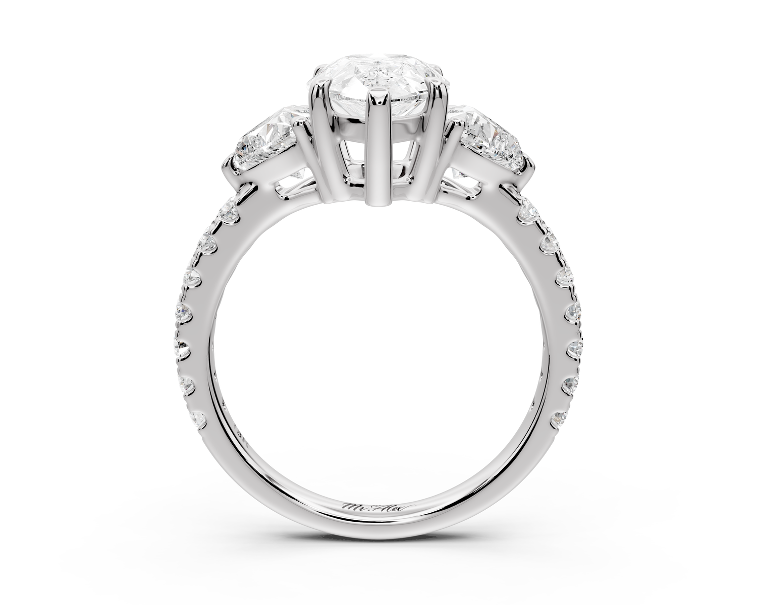 Lily - 2ct Engagement Ring 14k white gold