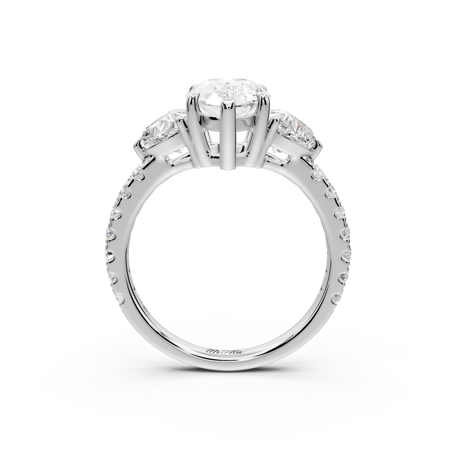 Lily - 2ct Engagement Ring 14k white gold