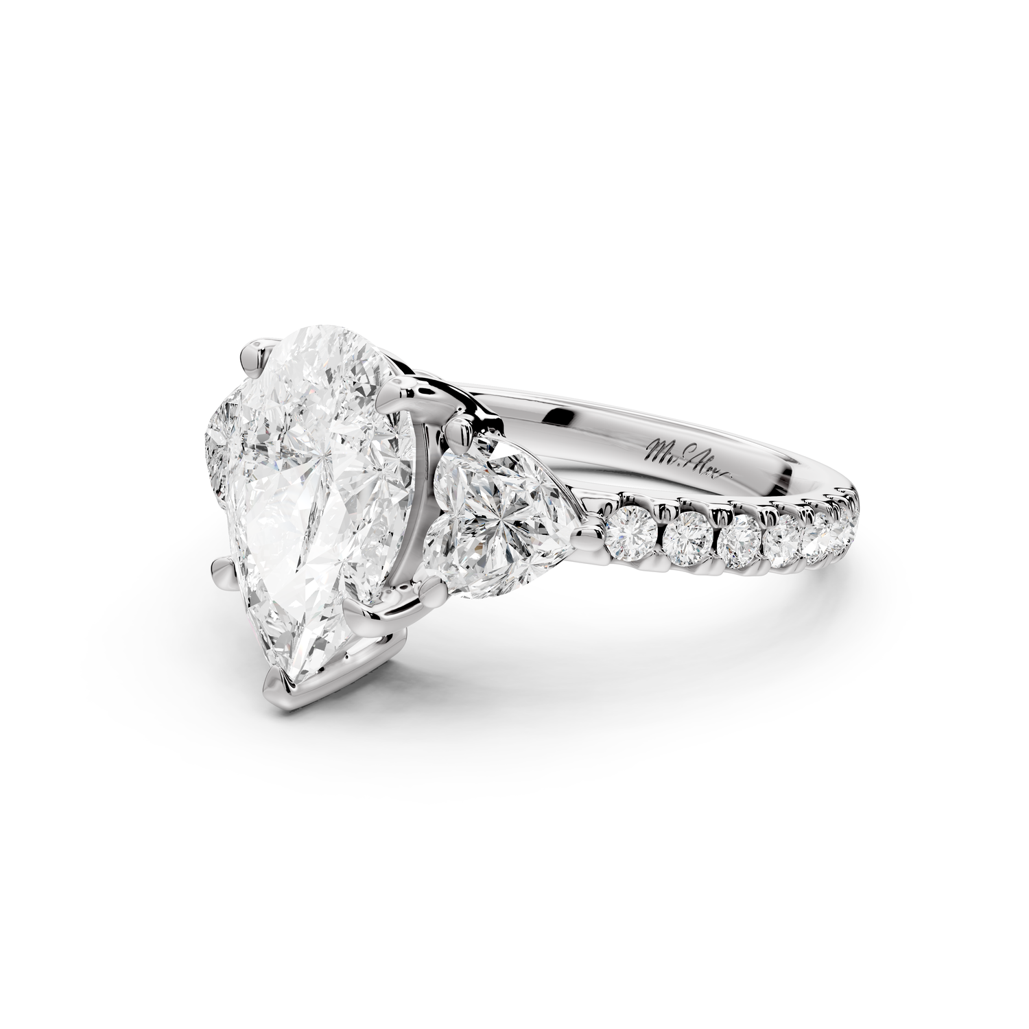 Lily - 2ct Engagement Ring 14k white gold