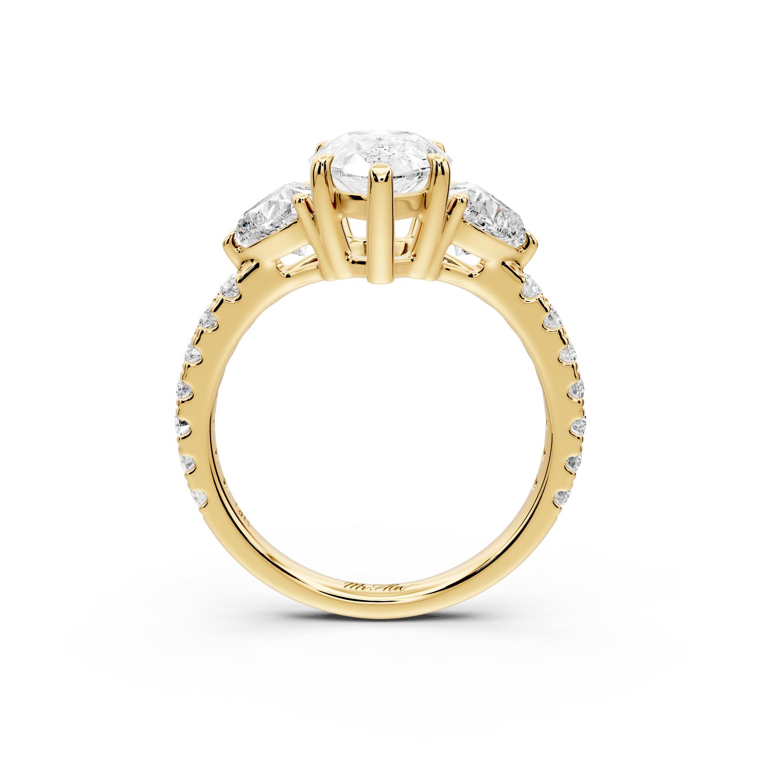 Lily - 2ct Engagement Ring 14k yellow gold