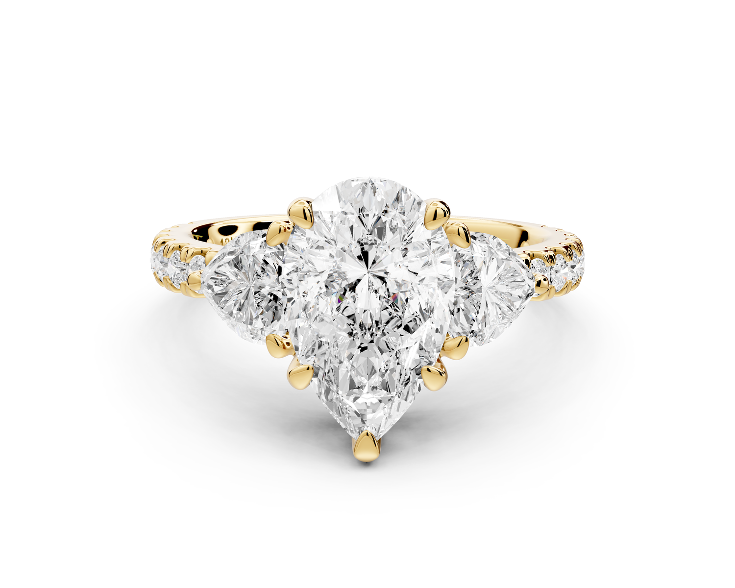 Lily - 2ct Engagement Ring 14k yellow gold