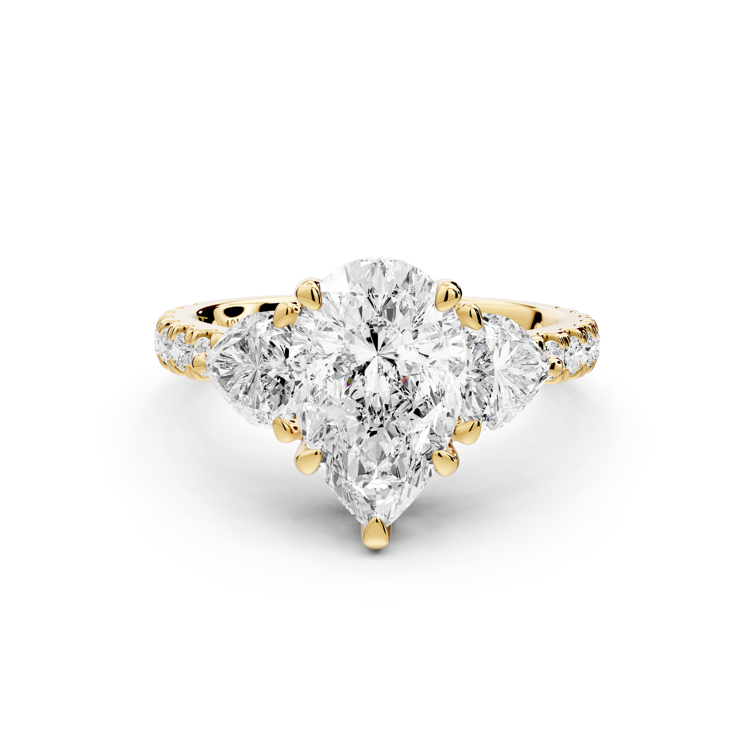 Lily - 2ct Engagement Ring 14k yellow gold