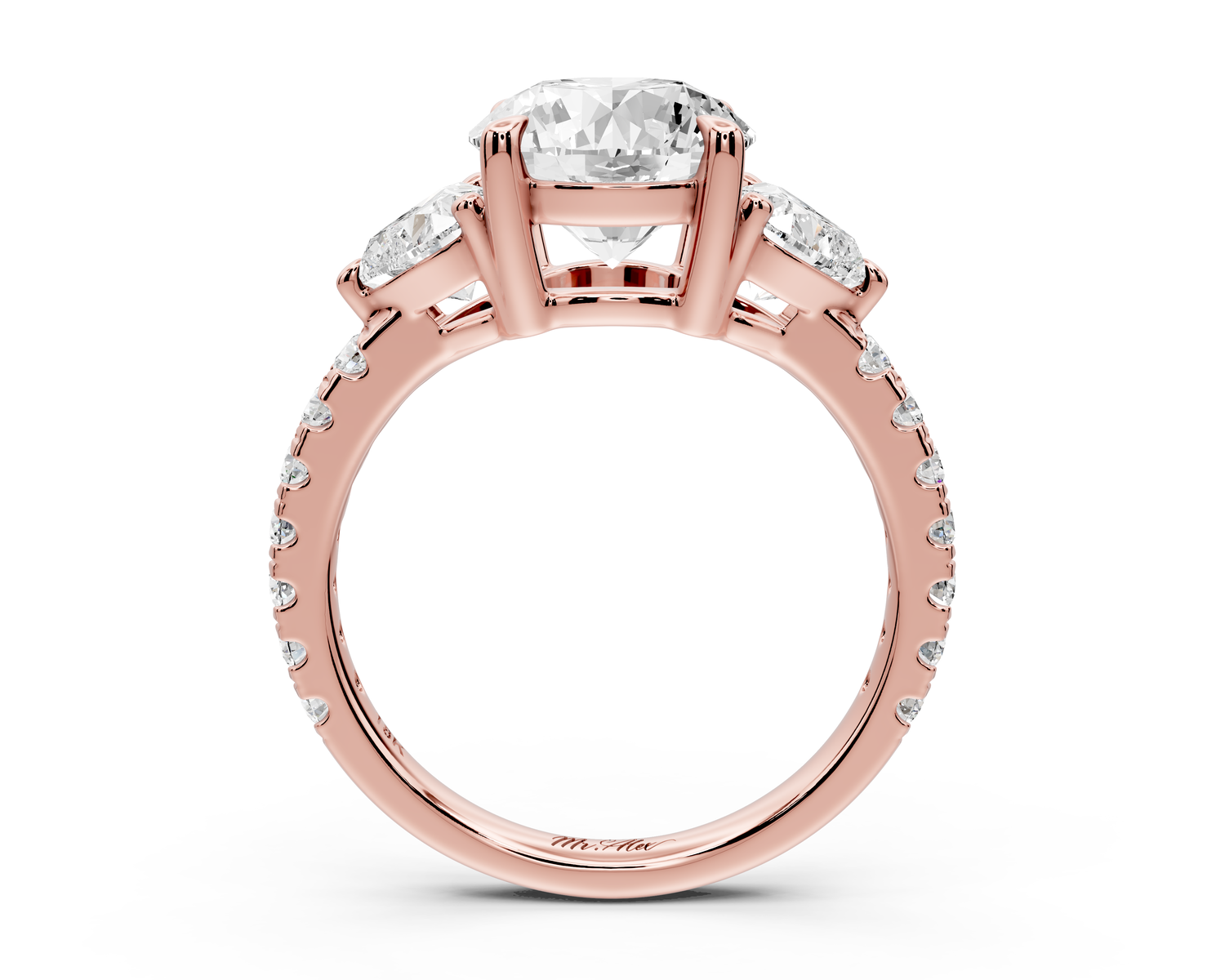 Lily - 2ct Engagement Ring 14k rose gold