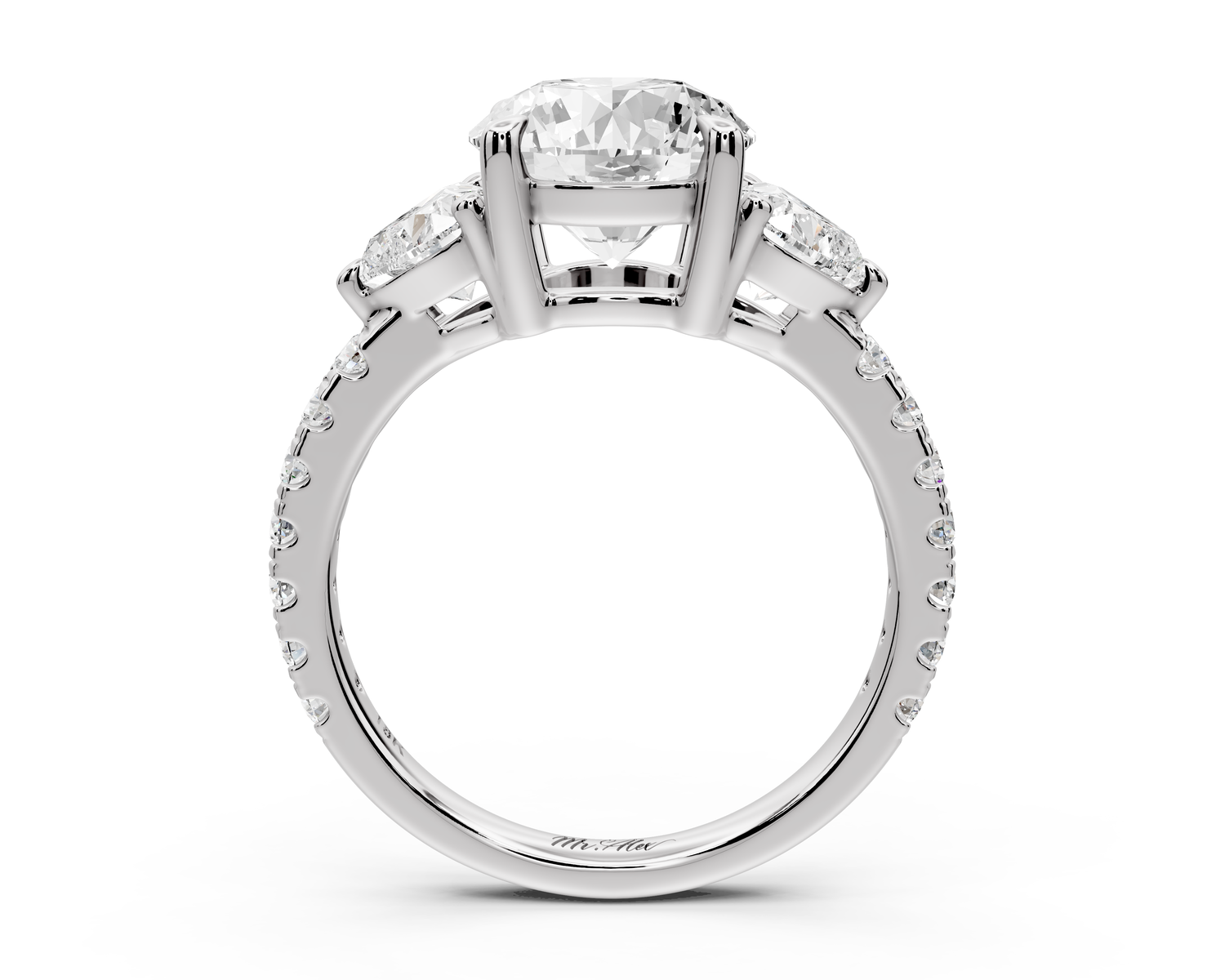 Lily - 2ct Engagement Ring 14k white gold