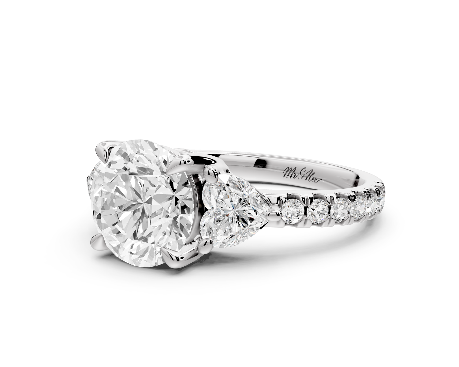 Lily - 2ct Engagement Ring 14k white gold